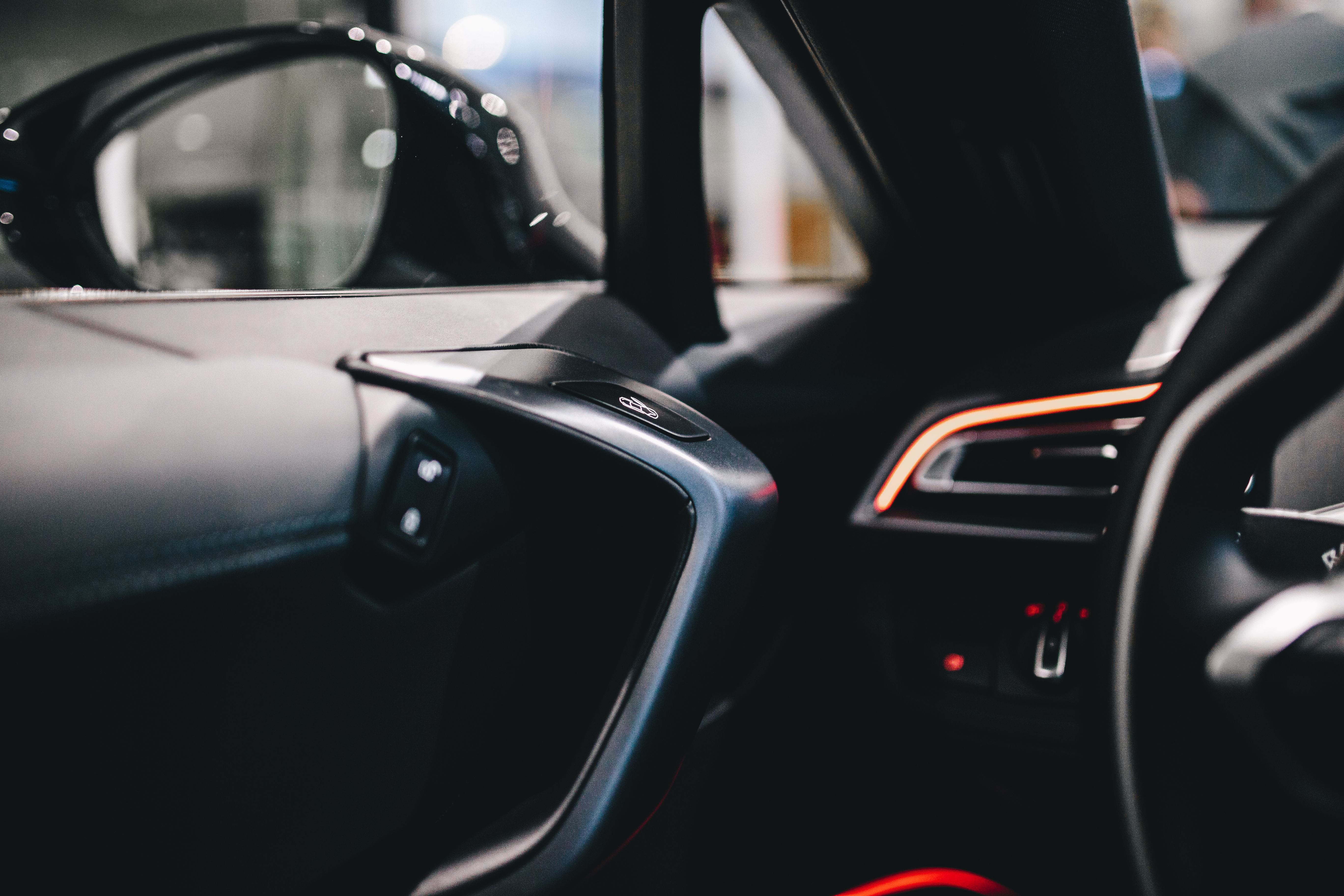 motor vehicle, indoors, chrome, auto, land Vehicle, transportation, windshield, mode of transportation, control panel, glass - material, no people, 5K, HD Wallpaper