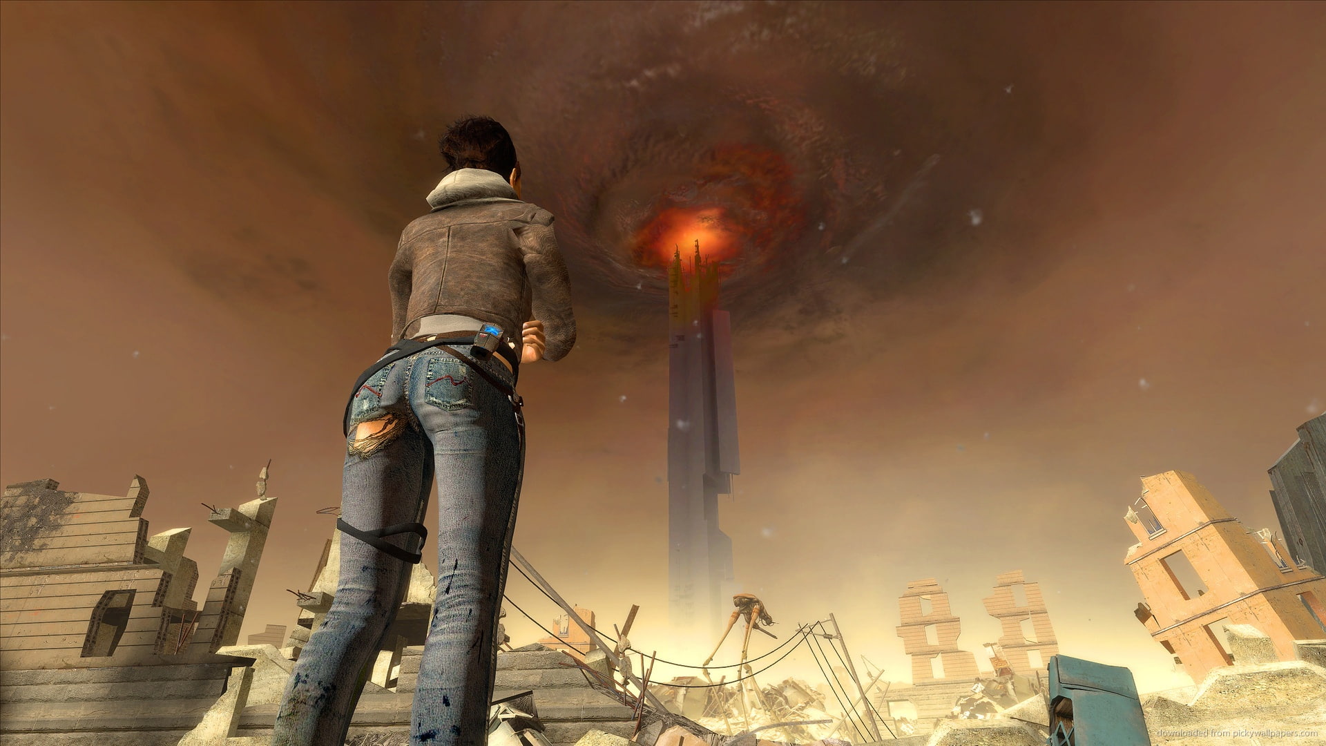 games, half, 2-girl-alyx, 1080P, vance-ripped-jeans-girl-sexy-sensual, life, HD Wallpaper