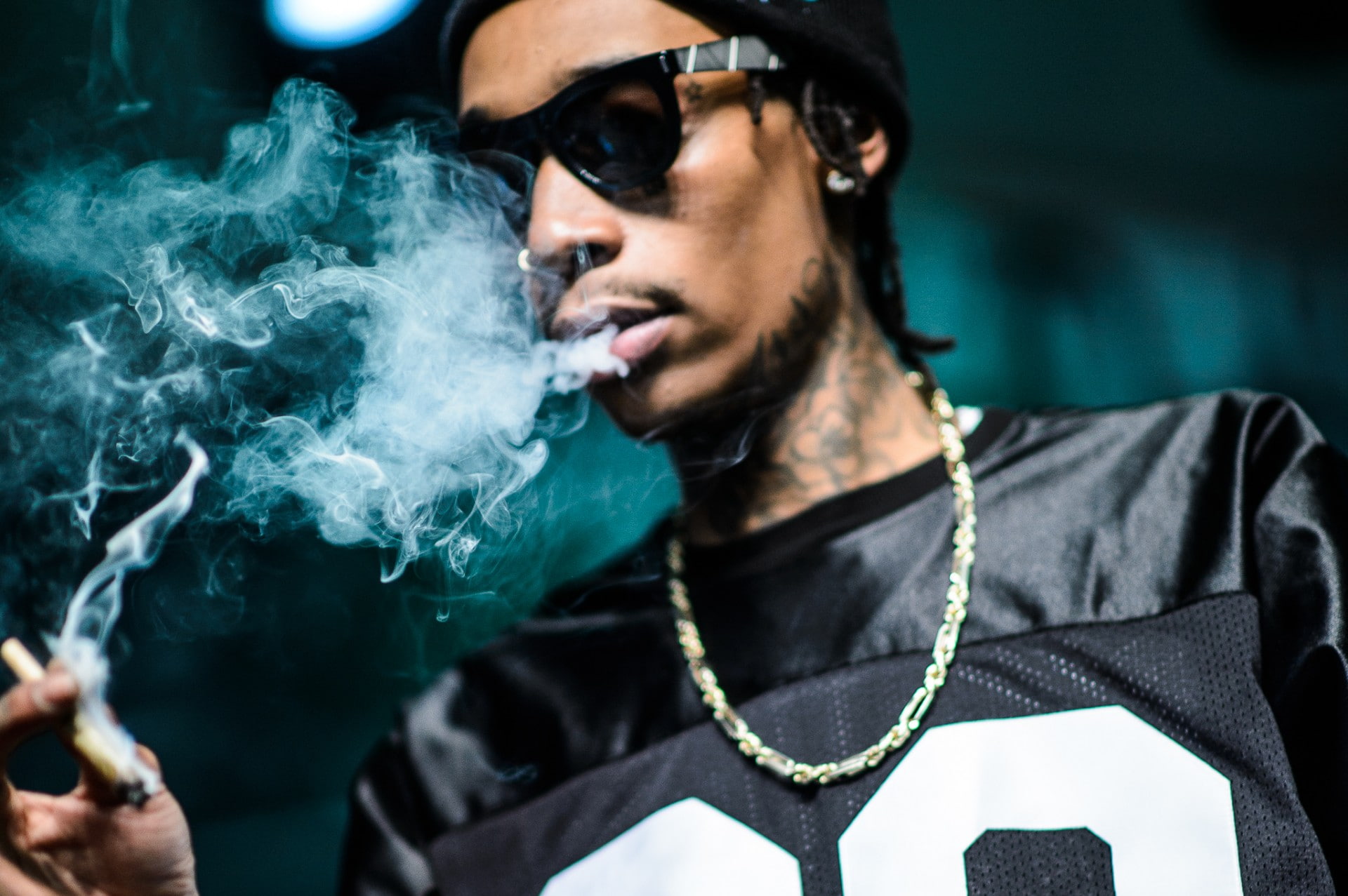 1080P, wiz, rapper, smoke, khalifa, HD Wallpaper