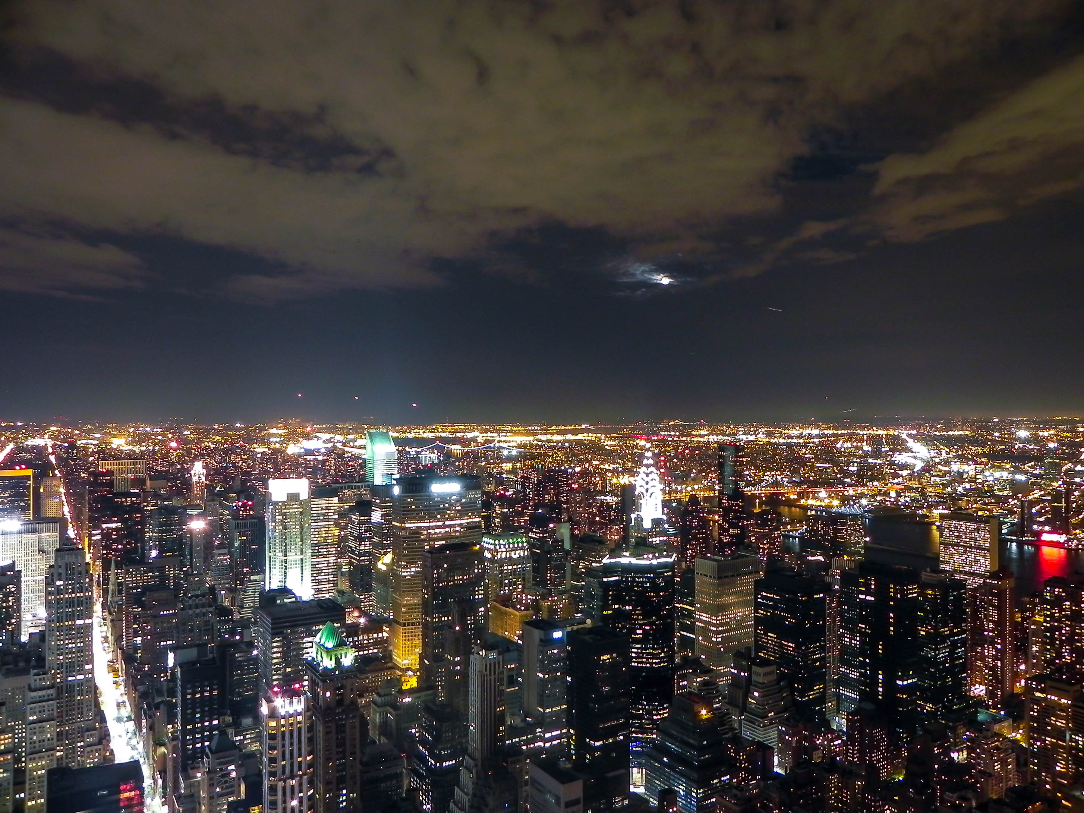 outdoors, nature, nueva york, architecture, cityscape, modern, 2K, illuminated, city life, building exterior, cloud - sky, city, sky, new york, night, HD Wallpaper