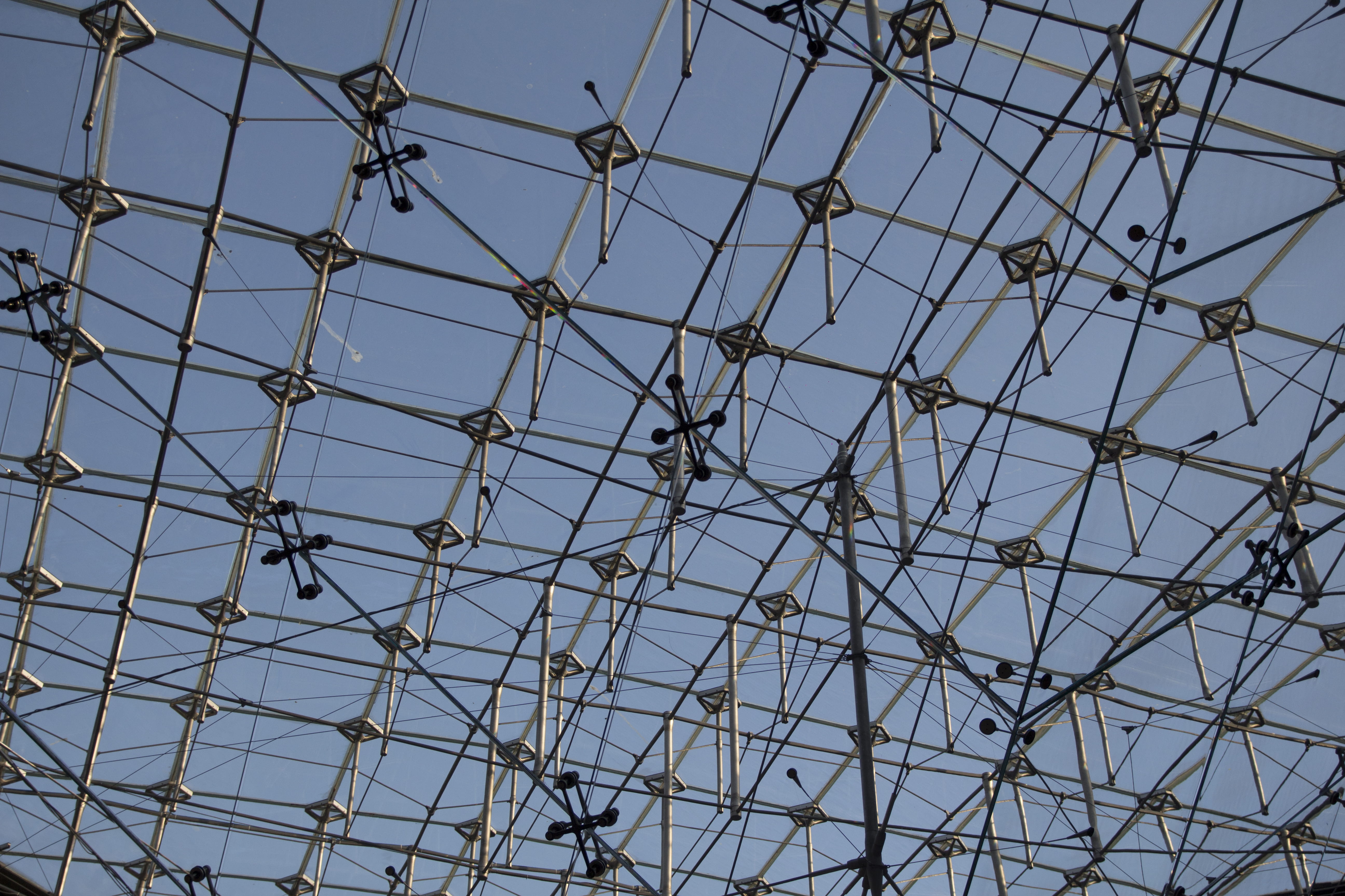 technology, building, modern, lignes, louvre, complexity, pattern, musée, paris, nature, wall, blue, sky, connection, sentence, metal, analytics, skyscraper, HD Wallpaper