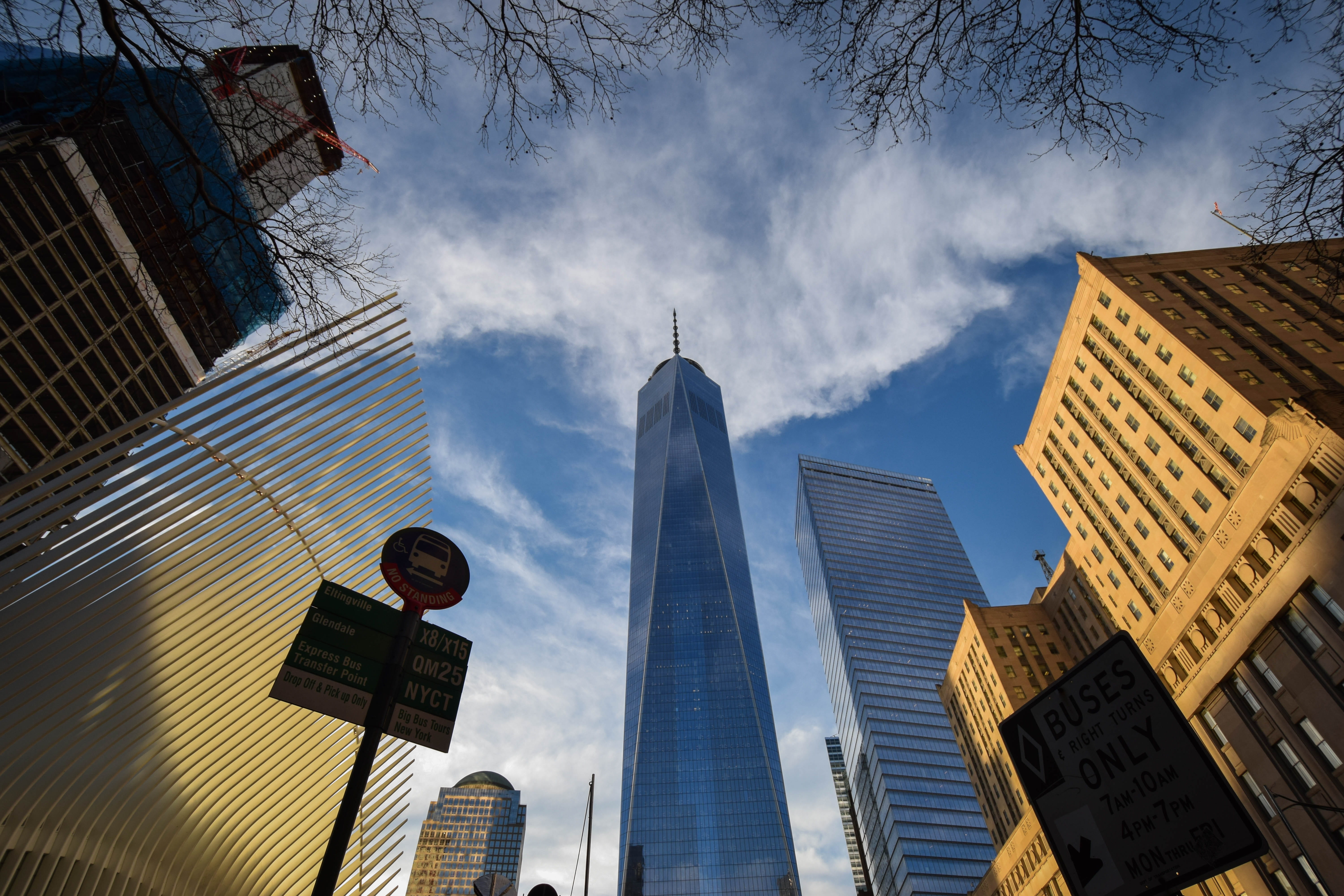 backgroud, travel, united states, no people, office, 5K, one world trade center, big, cloud, nature, tall - high, sky, low angle view, outdoors, photo, HD Wallpaper