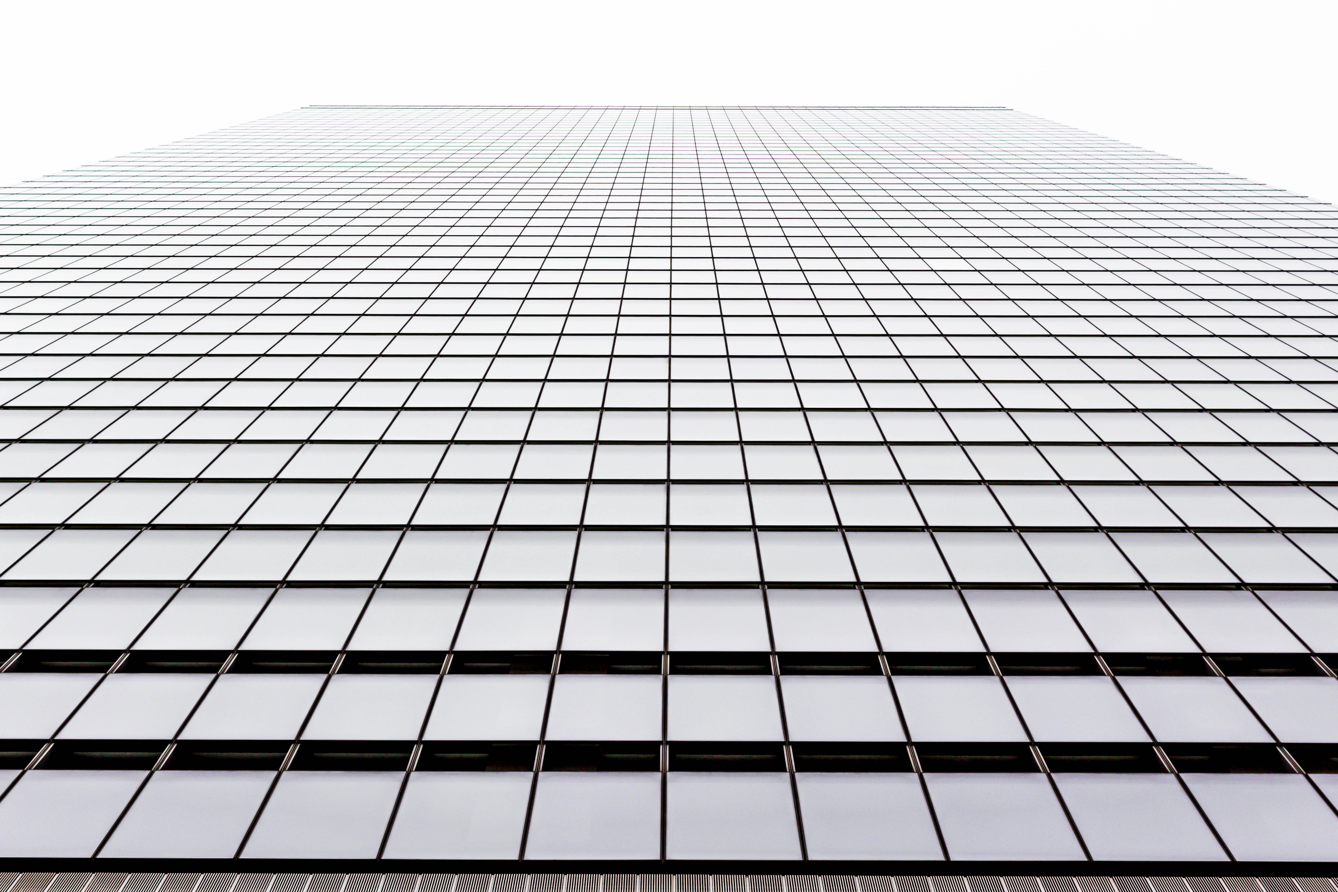 modern, world trade, low angle view, day, no people, tower, nyc, new york, glass - material, built structure, directly below, pattern, window, united states, HD Wallpaper