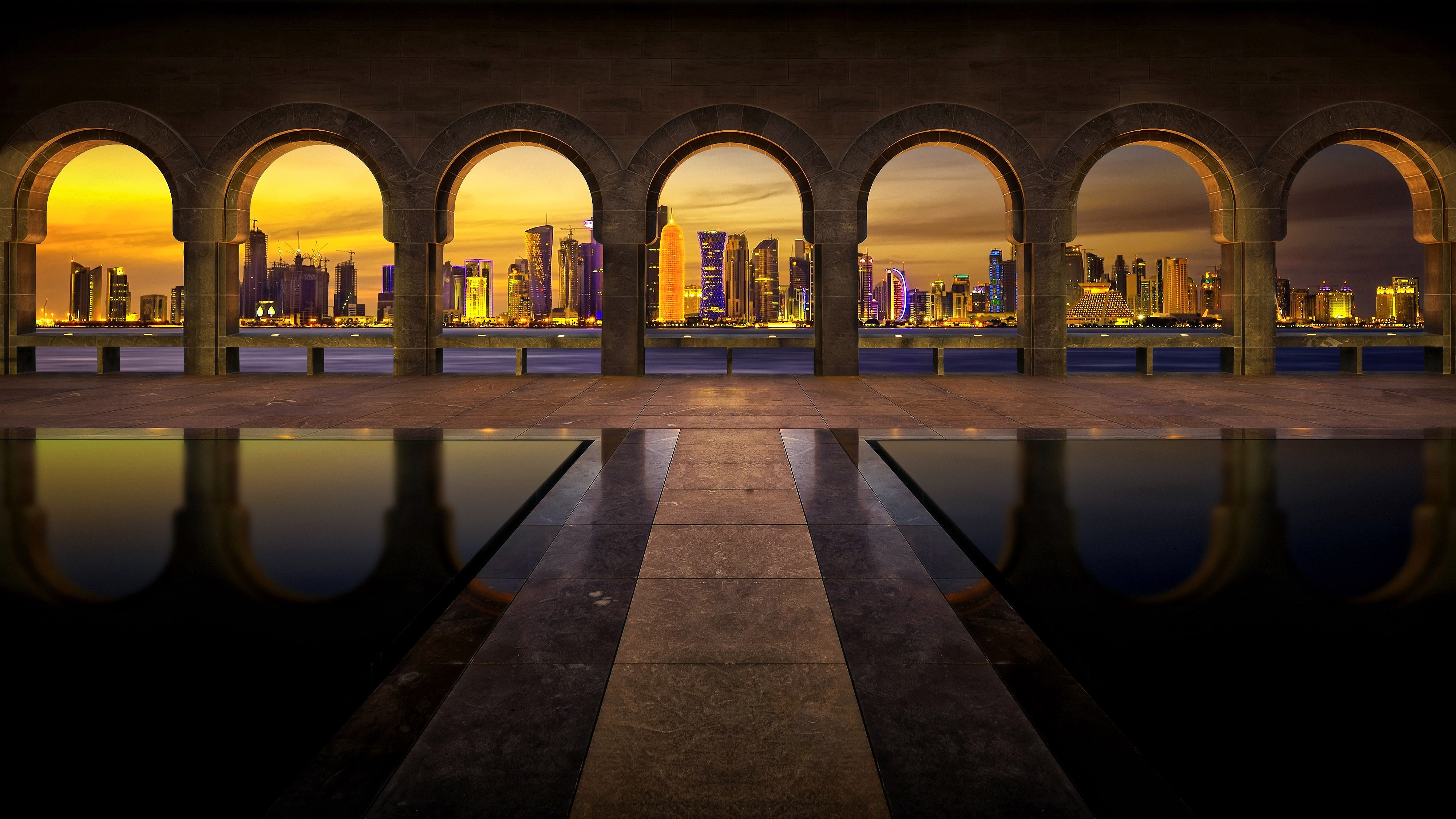 4K, doha, HD Wallpaper