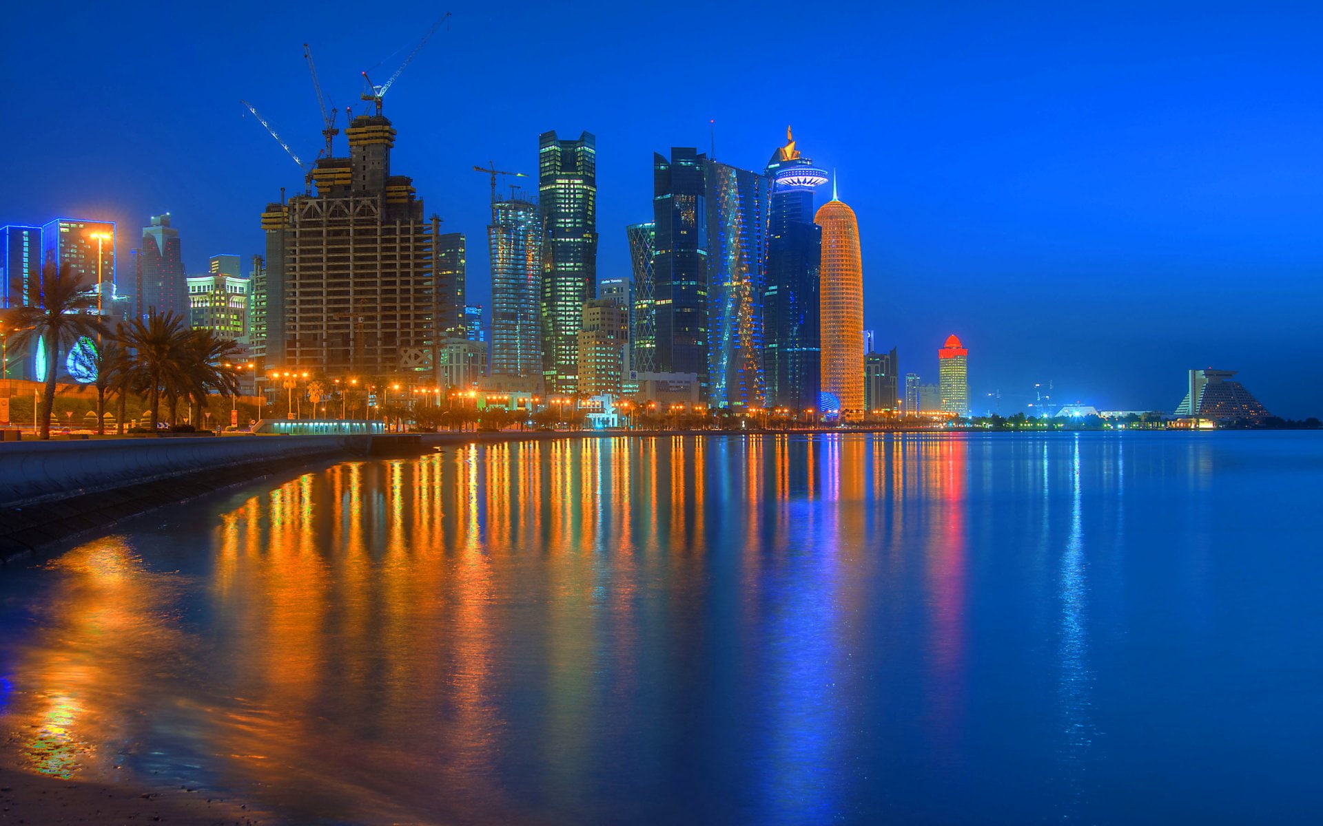 Cities, Doha, 1080P, HD Wallpaper