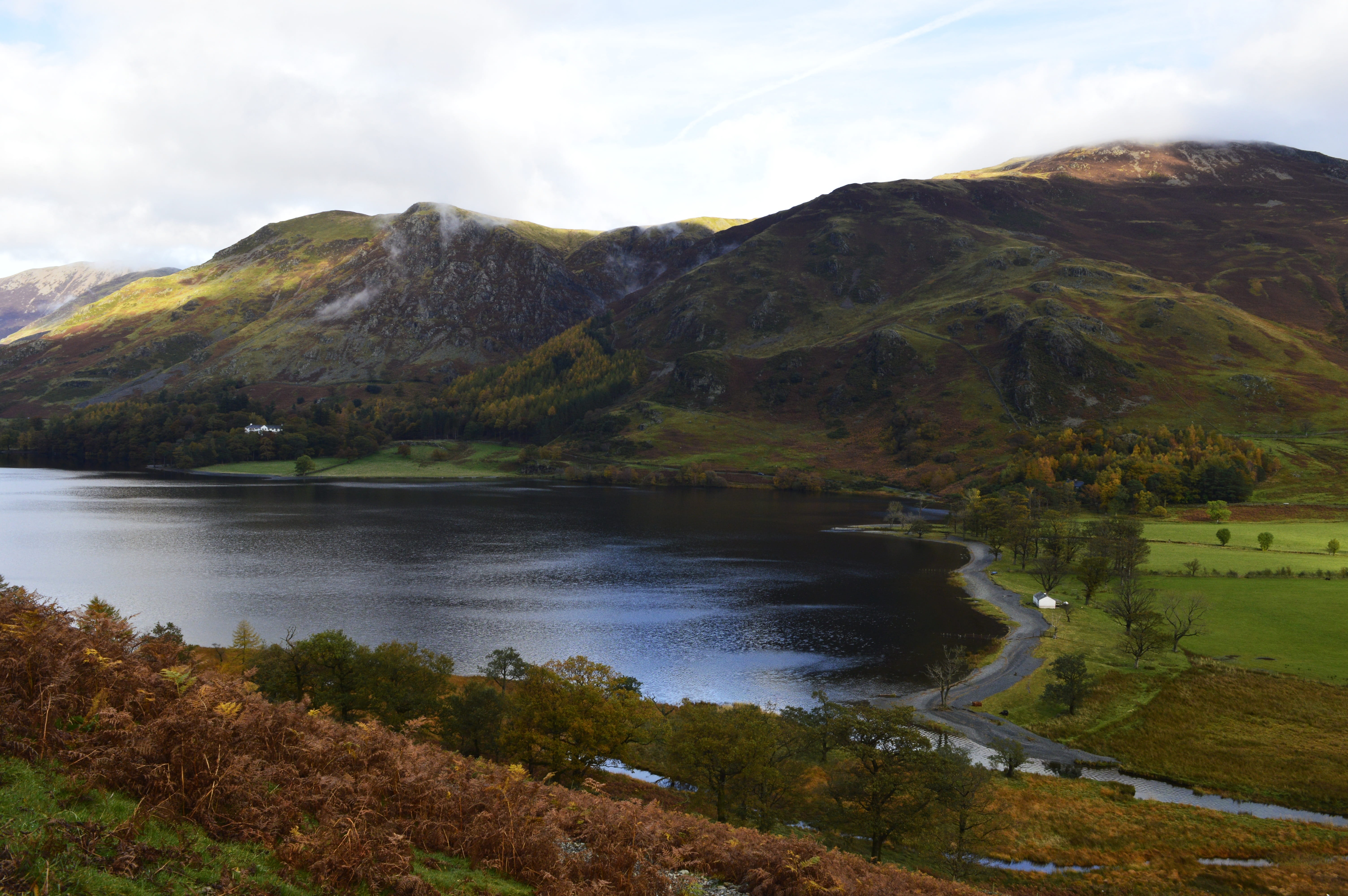 tranquility, countryside, britain, day, scenic, sky, outdoors, Cumbria, tranquil scene, mountain, english, view, plant, mountain Range, green, scenics, HD Wallpaper