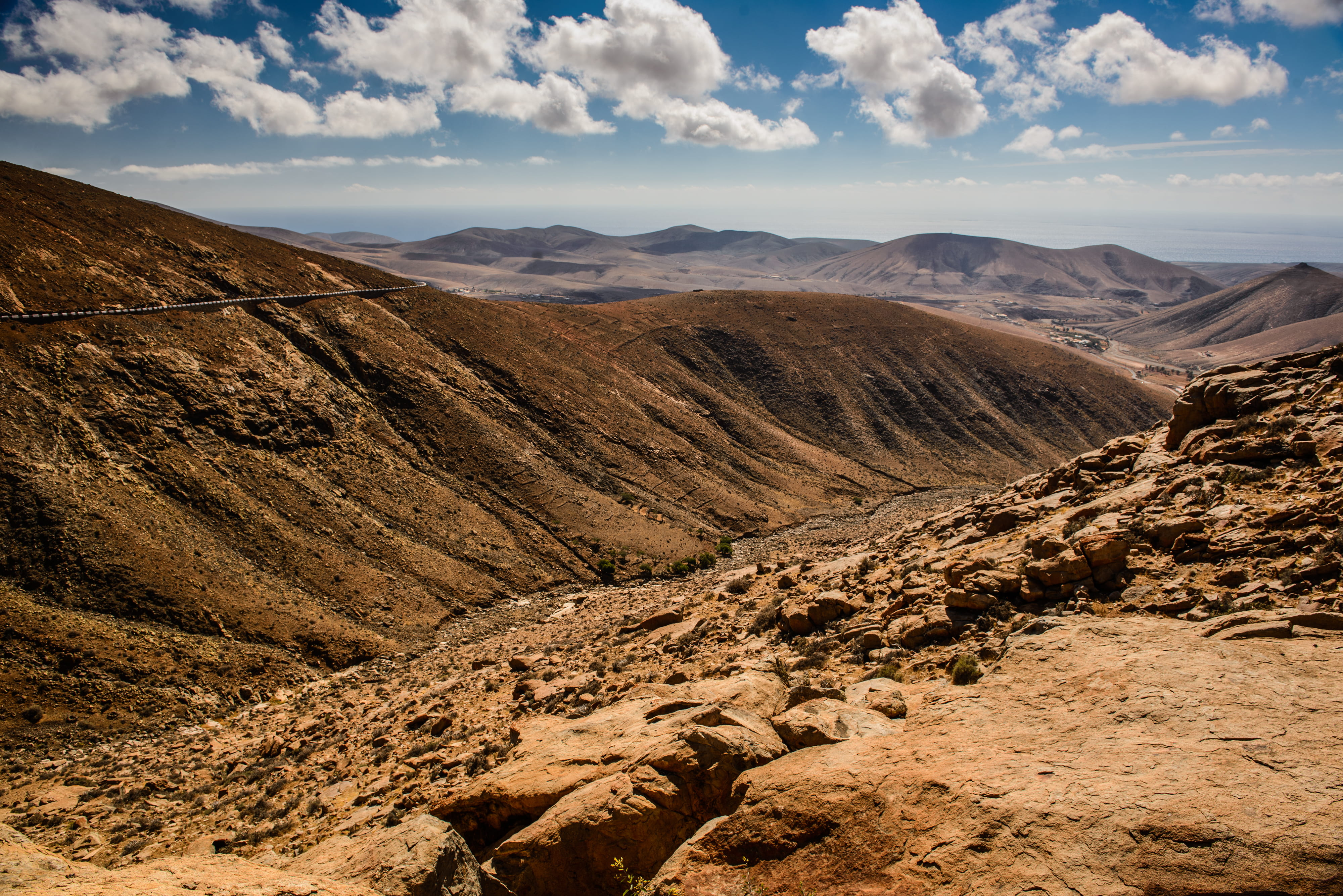 formation, fuerteventura, landscape, 4K, island, outdoors, scenics - nature, geology, cloud - sky, non-urban scene, nature, climate, rock - object, environment, HD Wallpaper