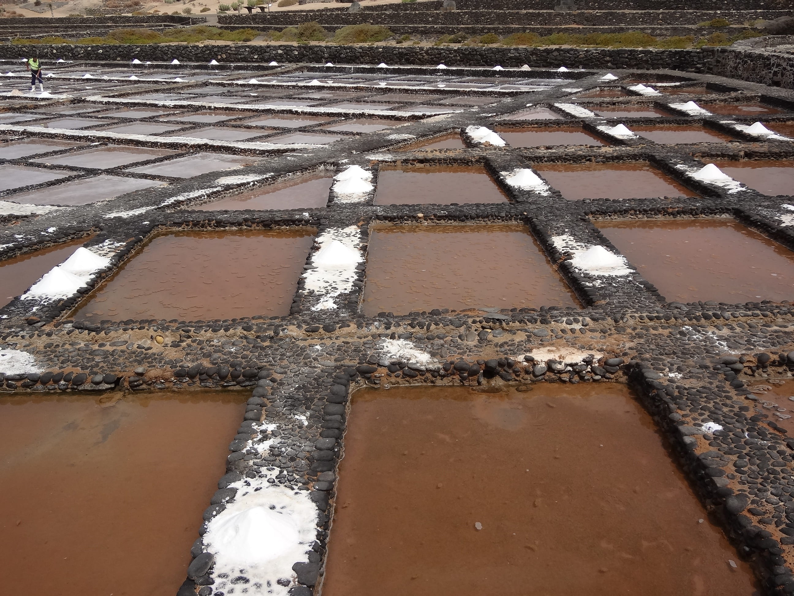 sea salt, 2K, salt basin, no people, wet, fuerteventura, snow, winter, pattern, salt flat, day, nature, rainy season, salt, full frame, white color, backgrounds, HD Wallpaper