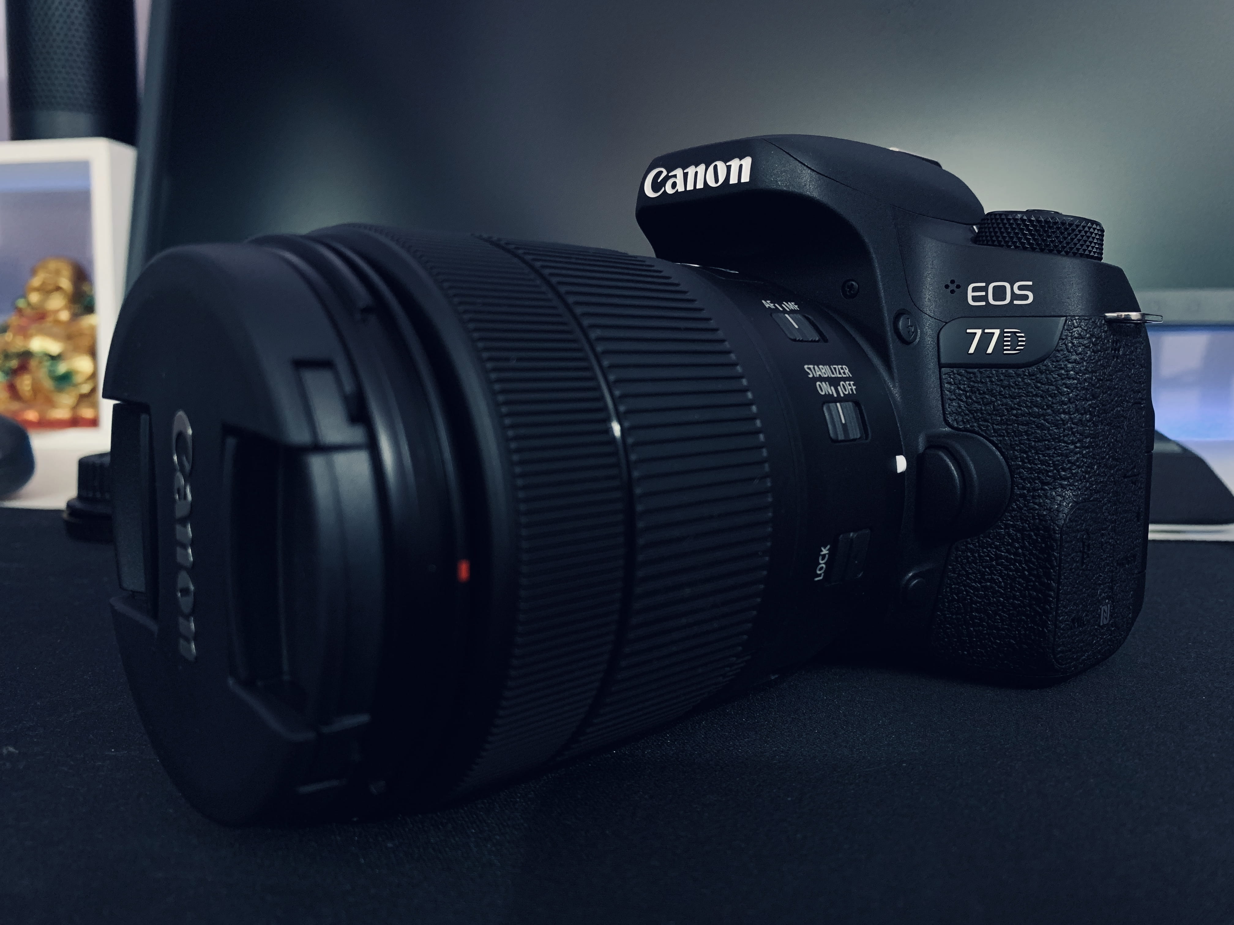 video camera, close-up, modern, lens cap, photography themes, photographic equipment, furniture, black color, canon, electronics, digital camera, unnamed road, HD Wallpaper
