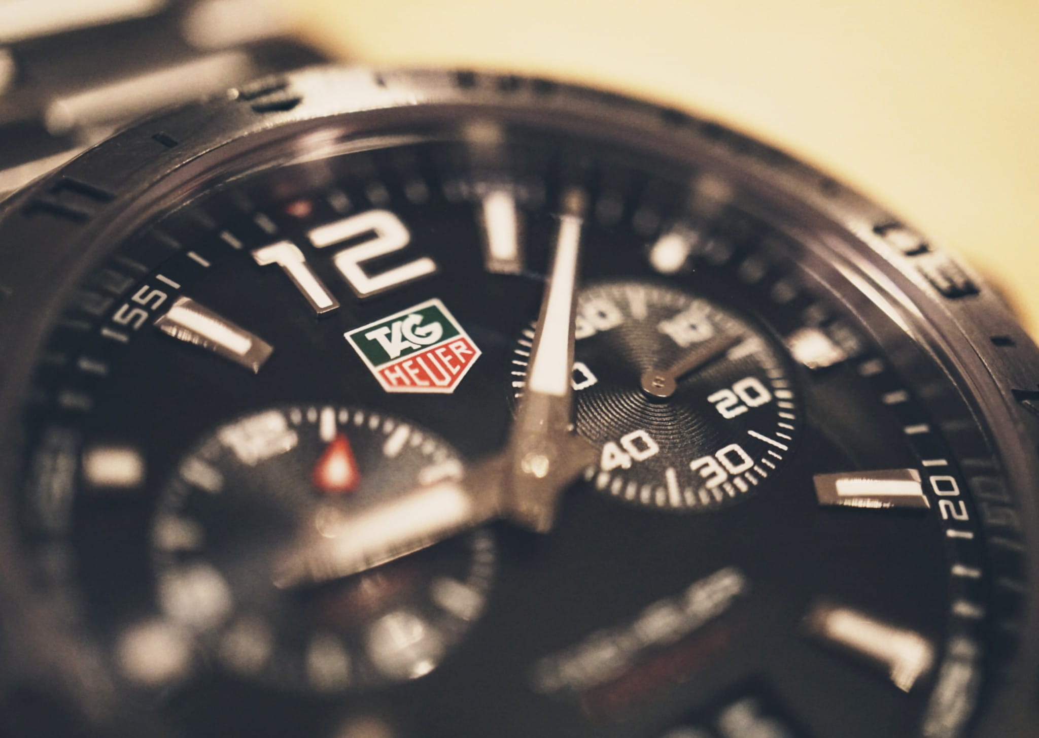 full frame, tag, indoors, clock hand, second hand, timepiece, timer, chronograph, close-up, watch, time, selective focus, number, clock, stainless steel, HD Wallpaper