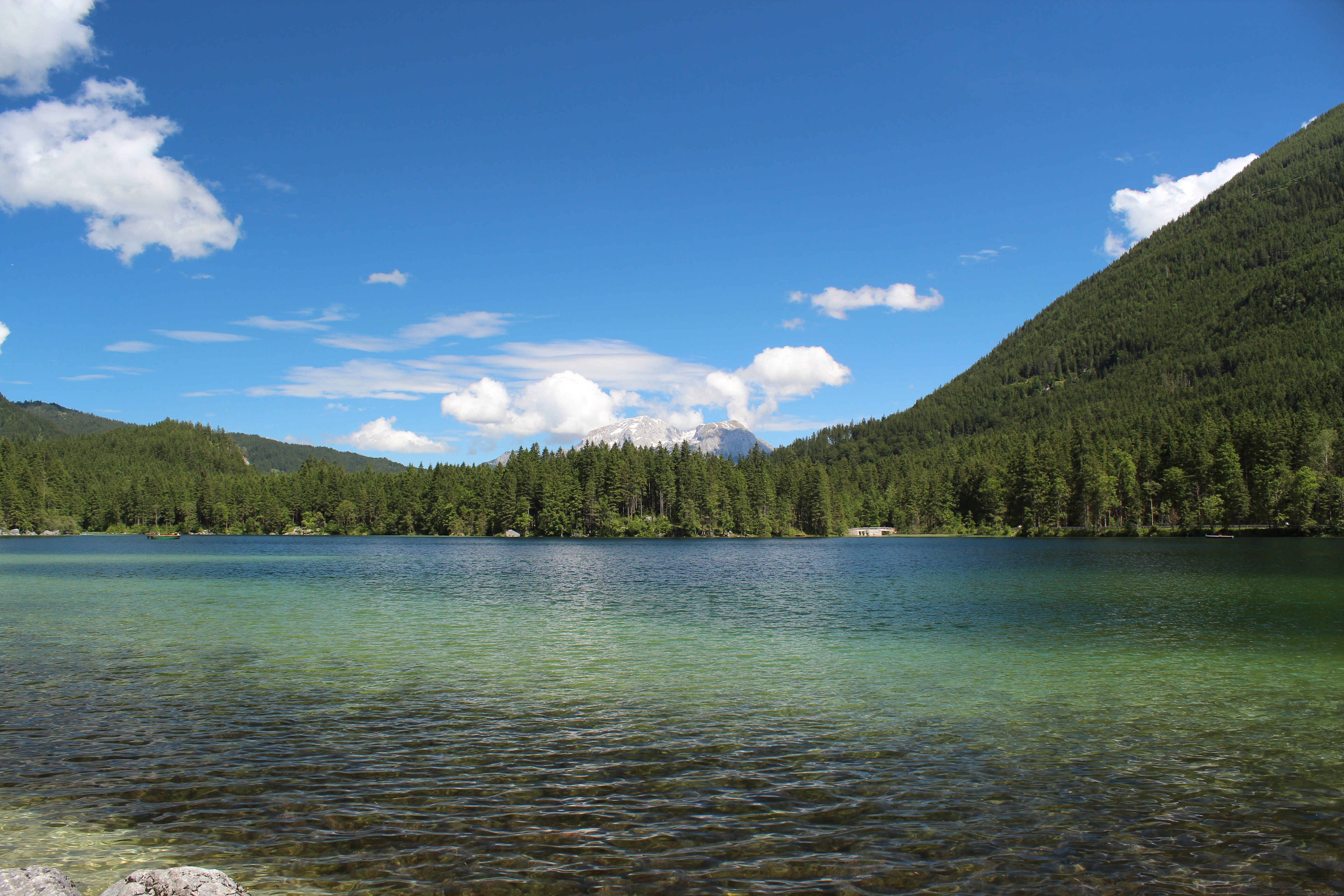 non-urban scene, germany, hintersee, idyllic, nature, tranquil scene, landscape, rest, waters, lake, no people, plant, tree, sky, beauty in nature, bavaria, HD Wallpaper