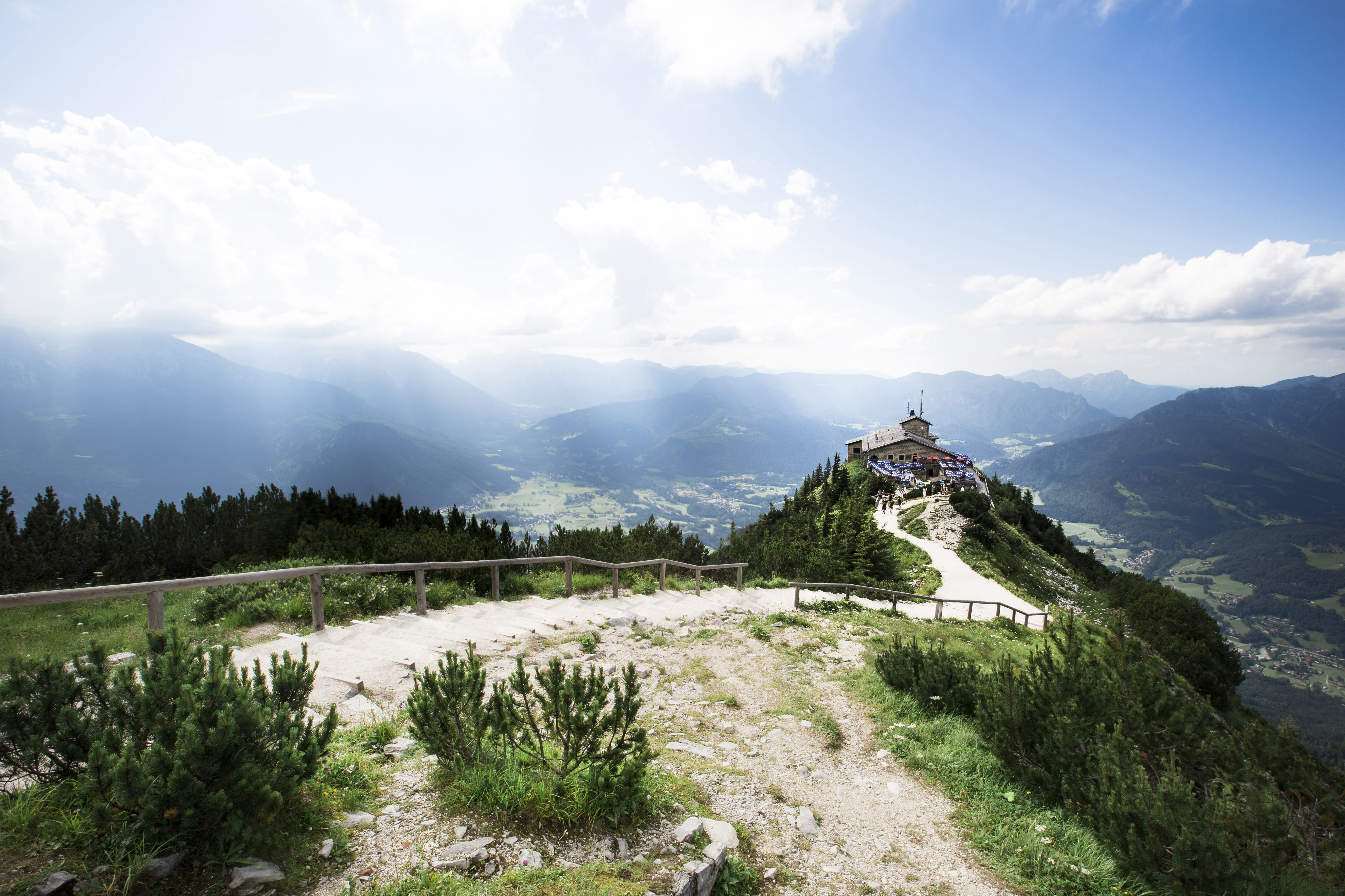 idyllic, non-urban scene, 5K, germany, tranquility, no people, sky, plant, growth, nature, cloud - sky, architecture, mountain range, day, berchtesgaden, HD Wallpaper