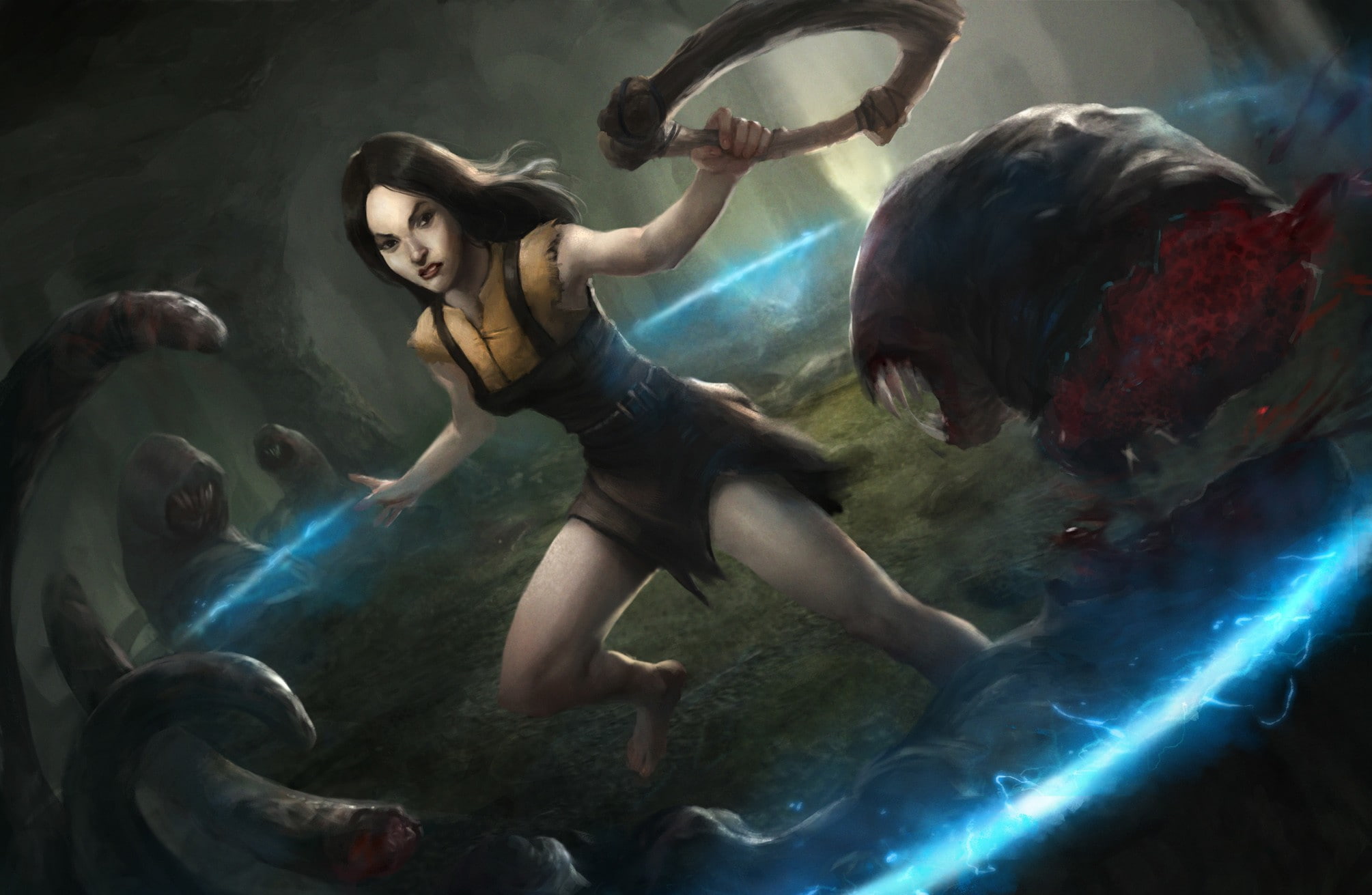 Creature, Woman, 1080P, Video Game, Magic, Path Of Exile, Dark, HD Wallpaper