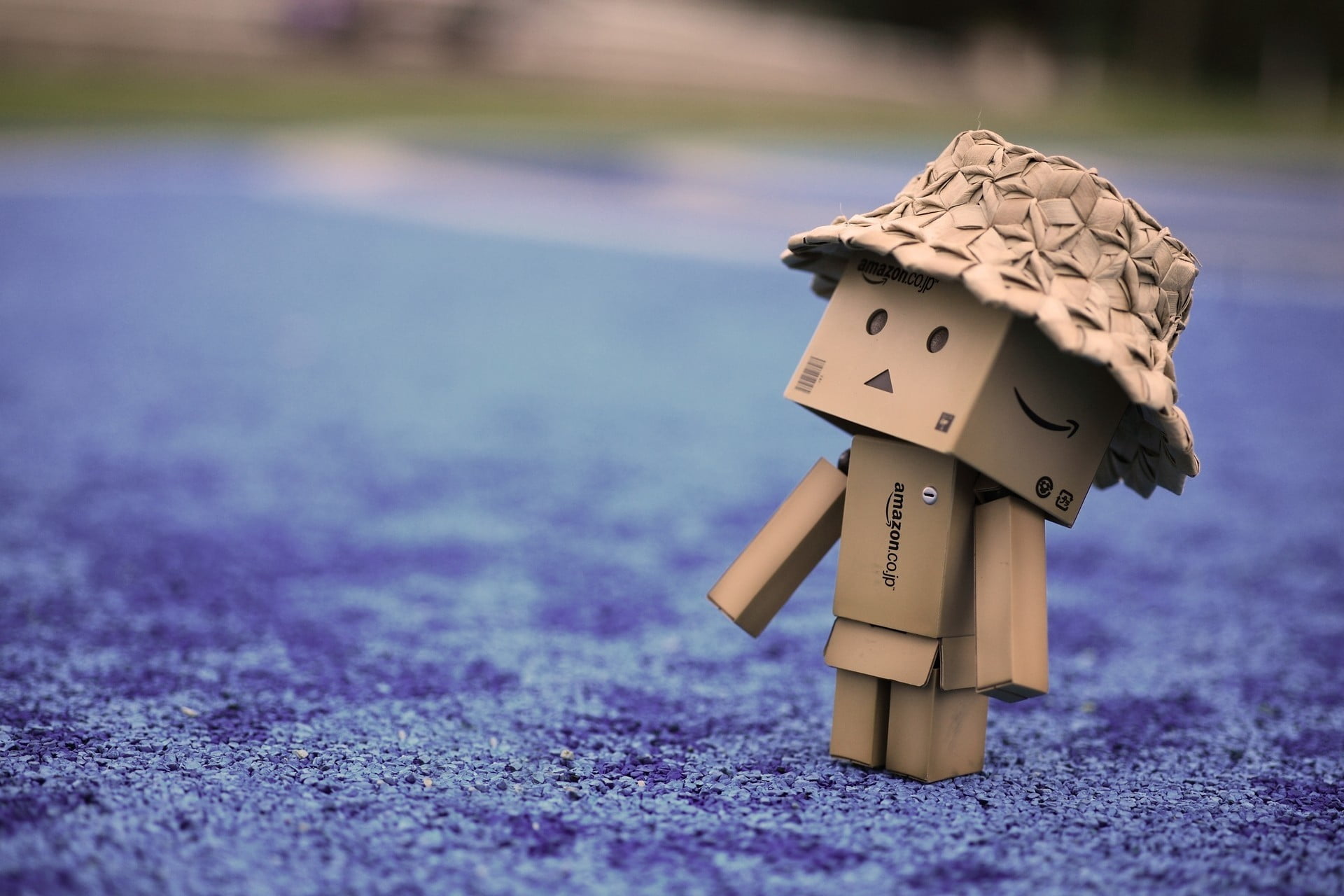 backgrounds, toy, no People, man, wearing, home Ownership, selective focus, mansion, art and craft, human representation, brown, field, focus, hat, danbo, HD Wallpaper