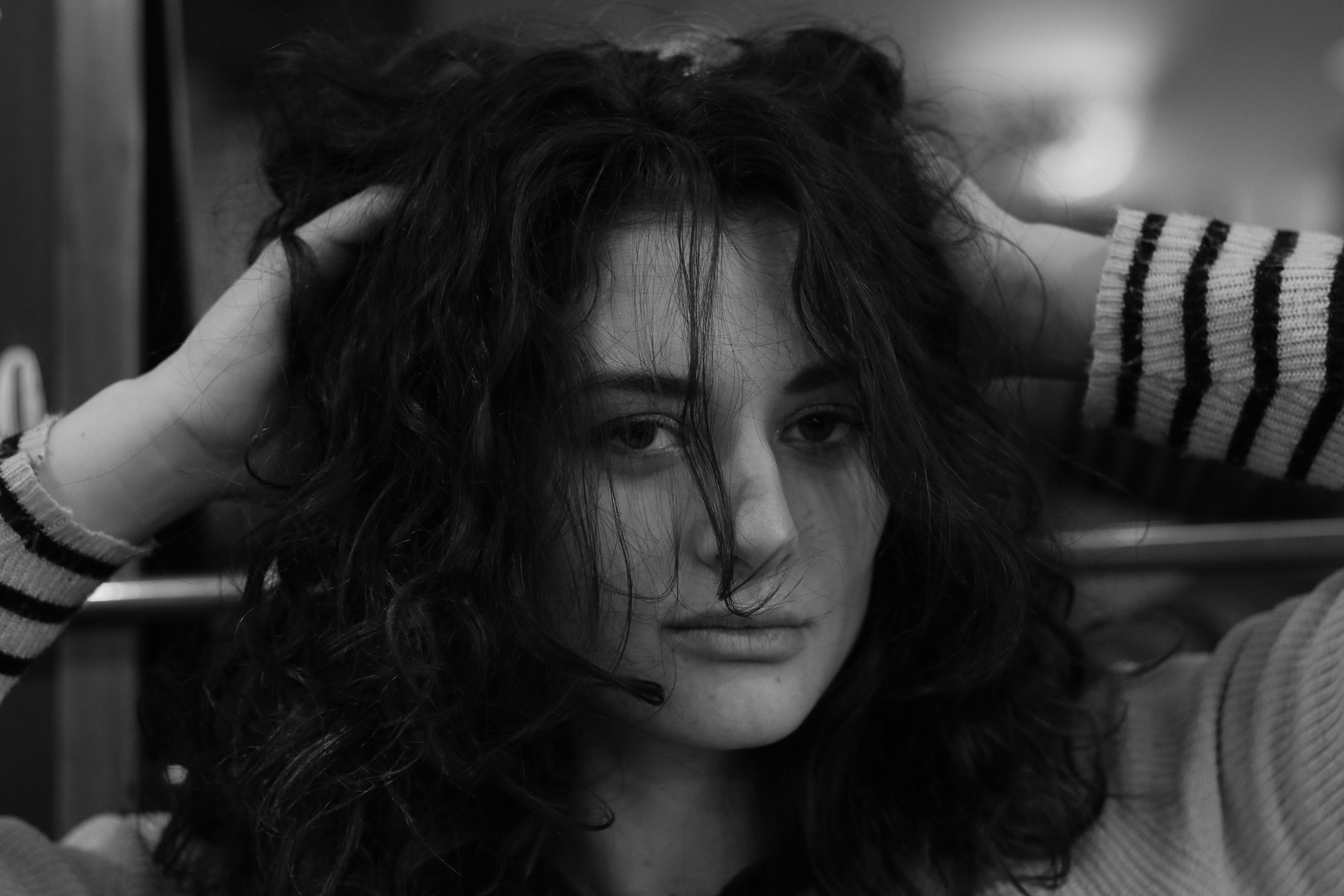 hairstyle, female, lifestyles, paris, caucasian Ethnicity, 5K, indoors, human Face, hair, only women, beautiful, model, fashion, sleeve, long hair, close-up, HD Wallpaper