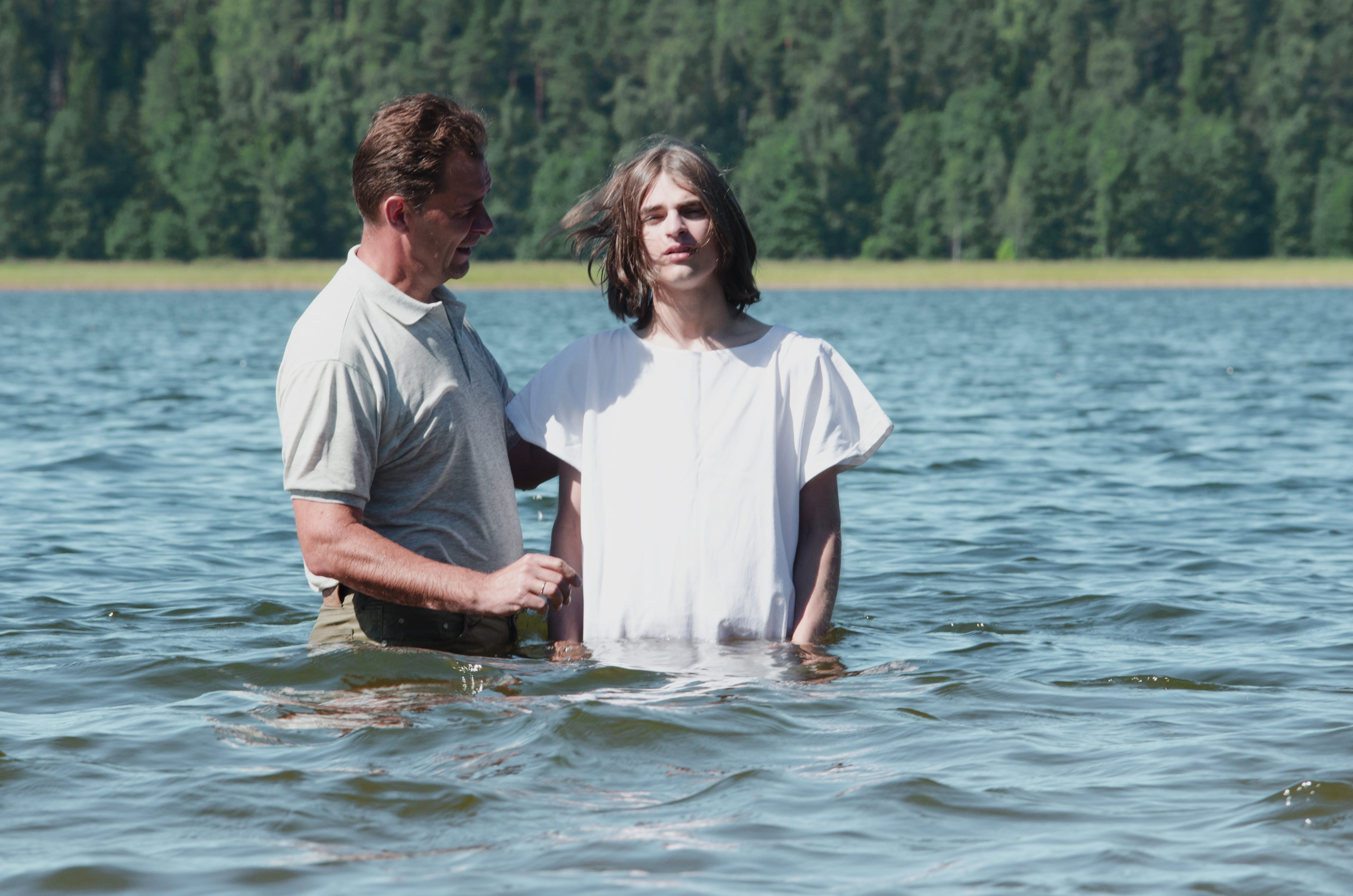 green, two, clean, camp, couple - relationship, mature men, water baptism, cleaning, emotion, people, adult, smiling, pastor, leisure activity, water, christian, HD Wallpaper
