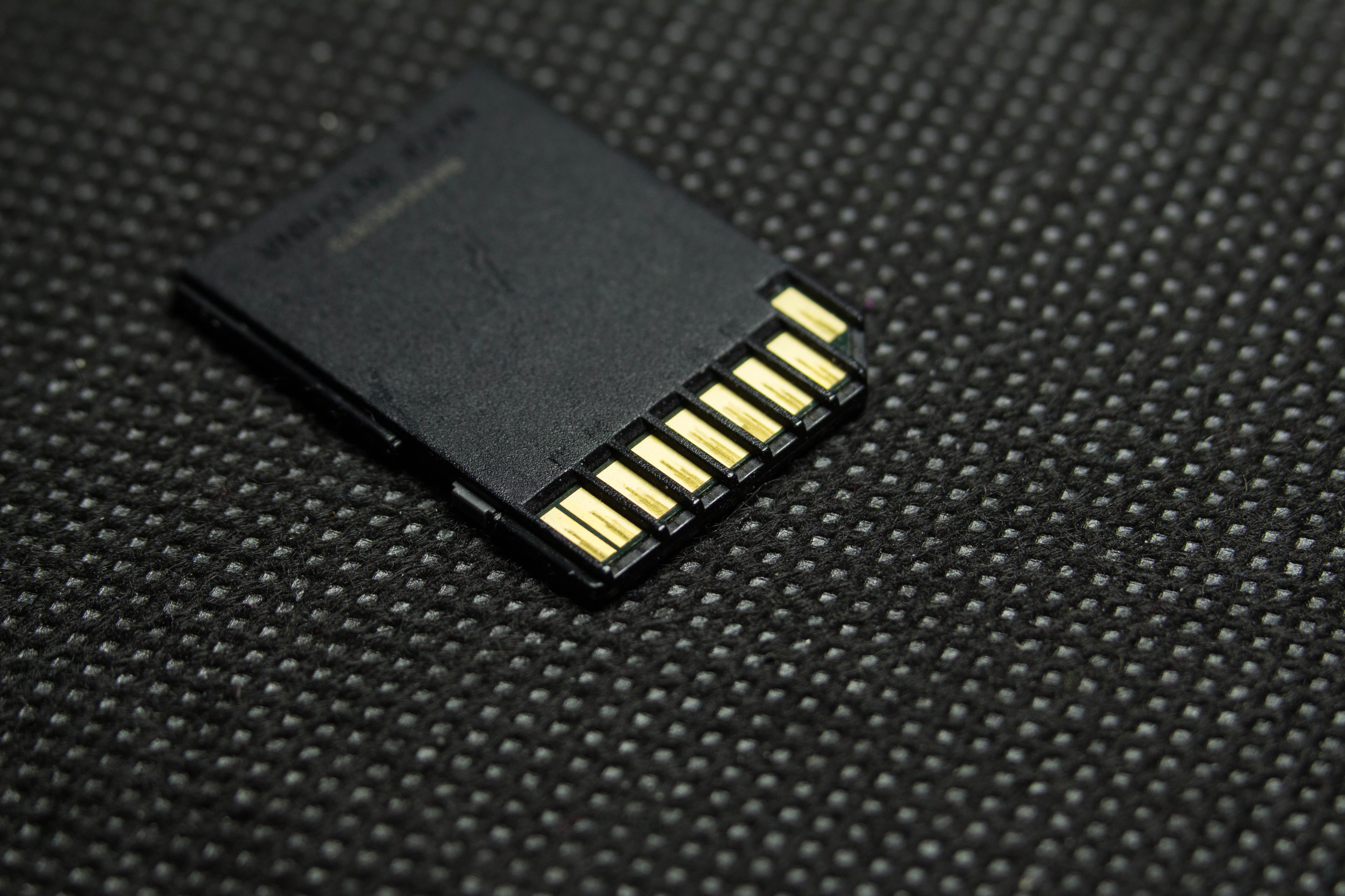 electronic, computer equipment, accessory, technology, close-up, pattern, 5K, high angle view, black color, selective focus, studio shot, storage, leather, HD Wallpaper