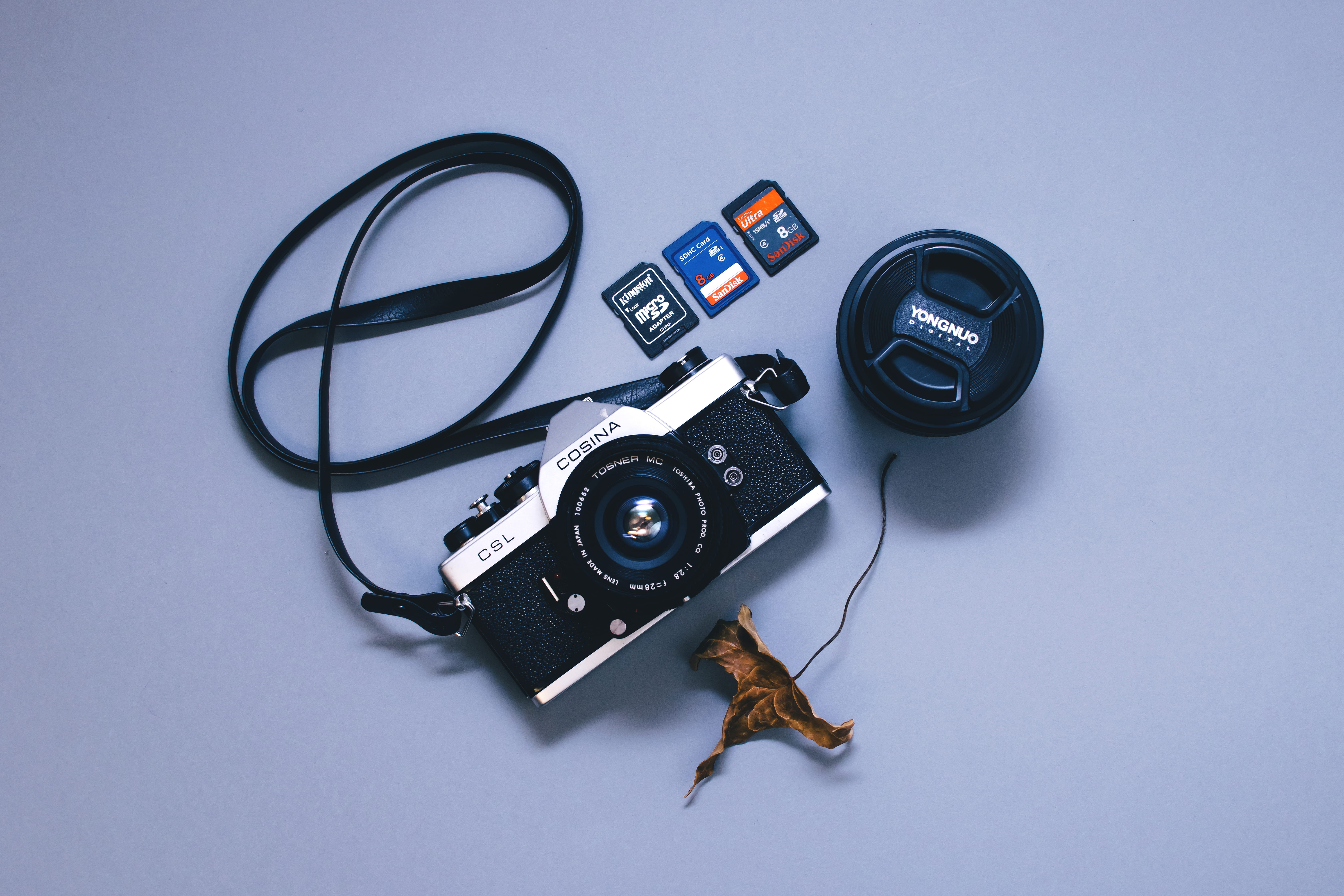 retro styled, micro sd, cosina, no people, still life, lens - optical instrument, device, gray, nostalgia, camera film, photographic equipment, antique, HD Wallpaper