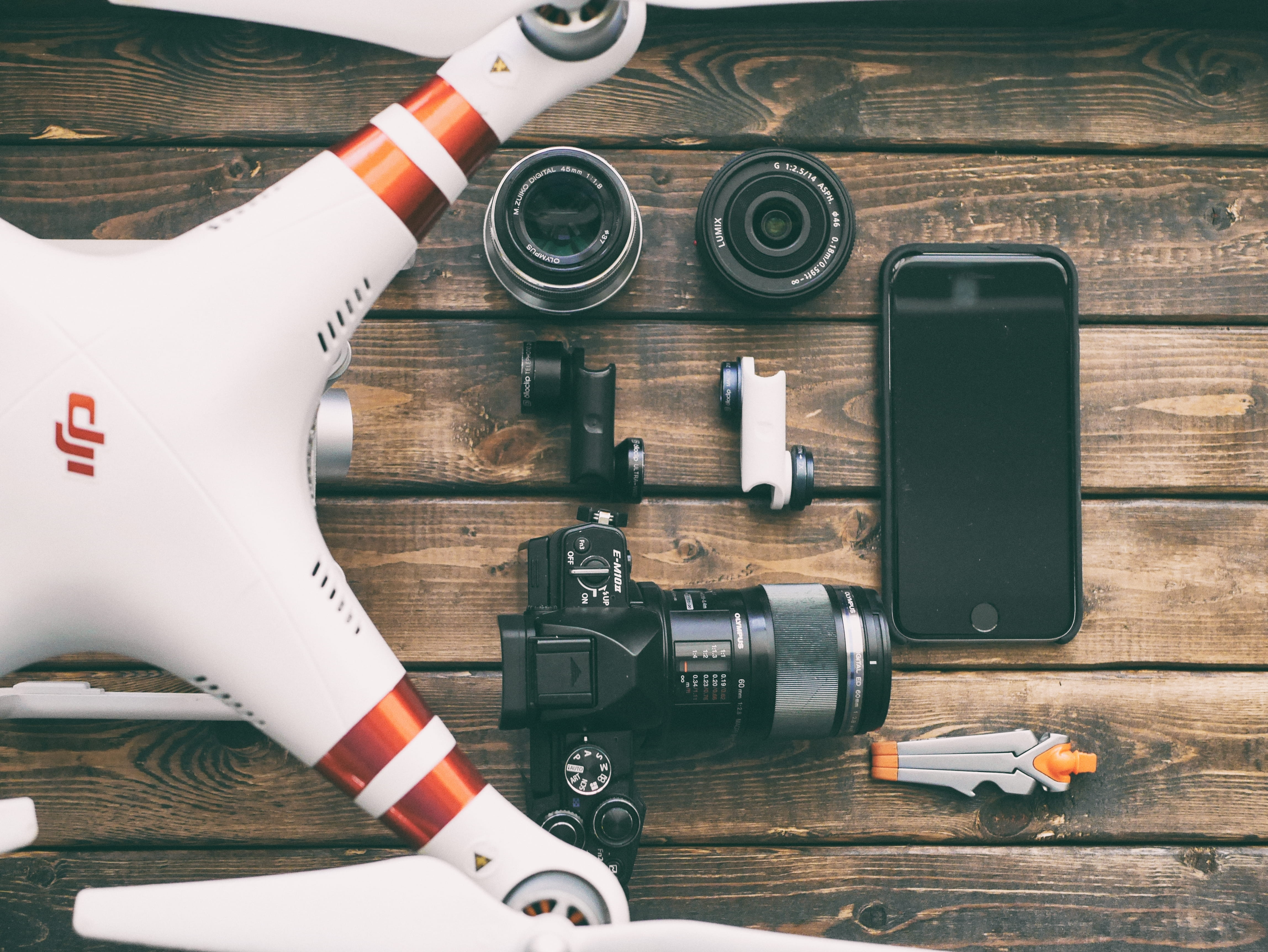 high angle view, digital camera, text, camera - Photographic Equipment, black, directly above, table, quadcopter, no People, red, control panel, technology, HD Wallpaper