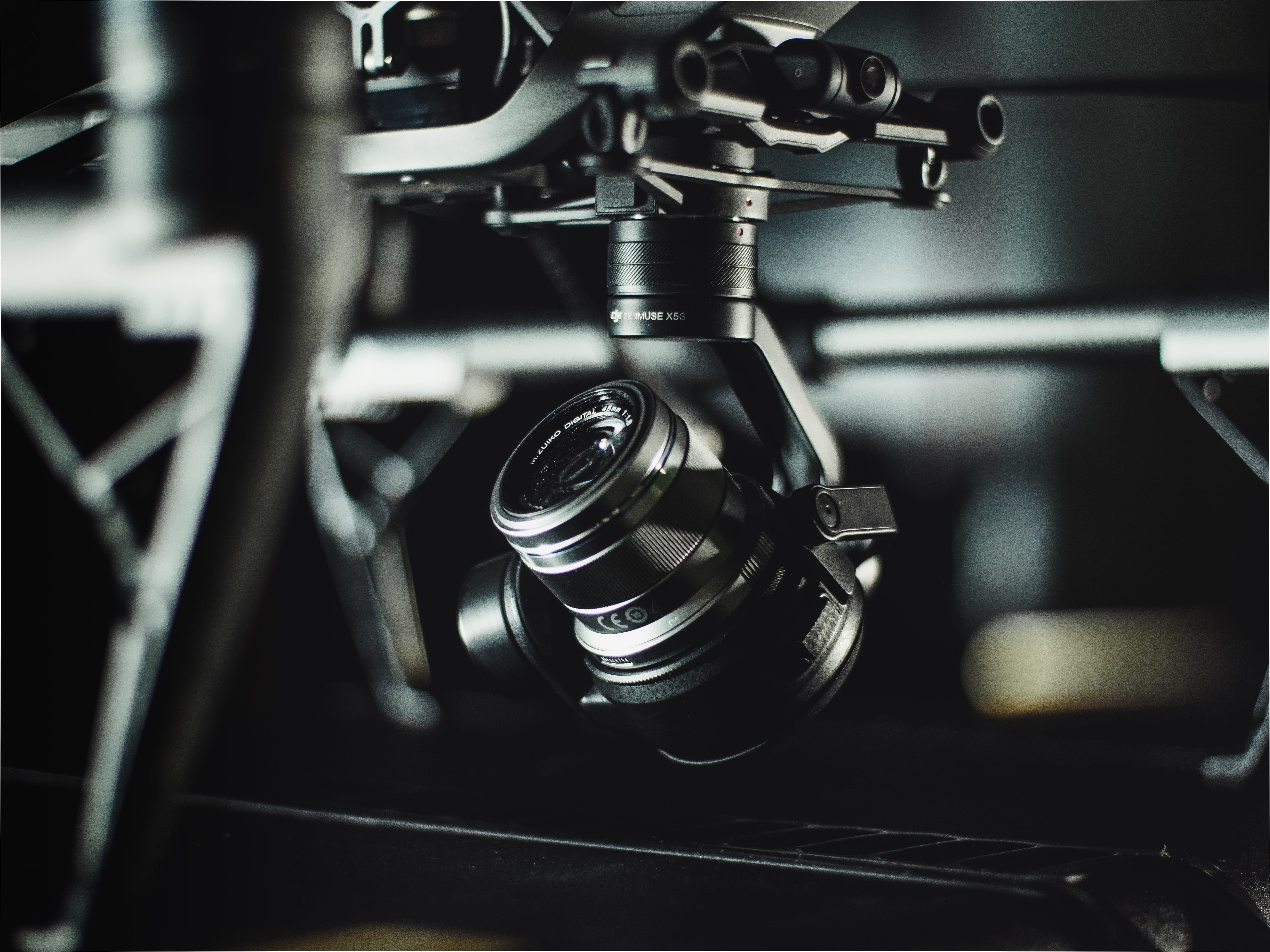 mode of transportation, camera equipment, lens, industry, machine, blurred background, 5K, machinery, indoors, instrument, machine part, drone, grayscale, HD Wallpaper