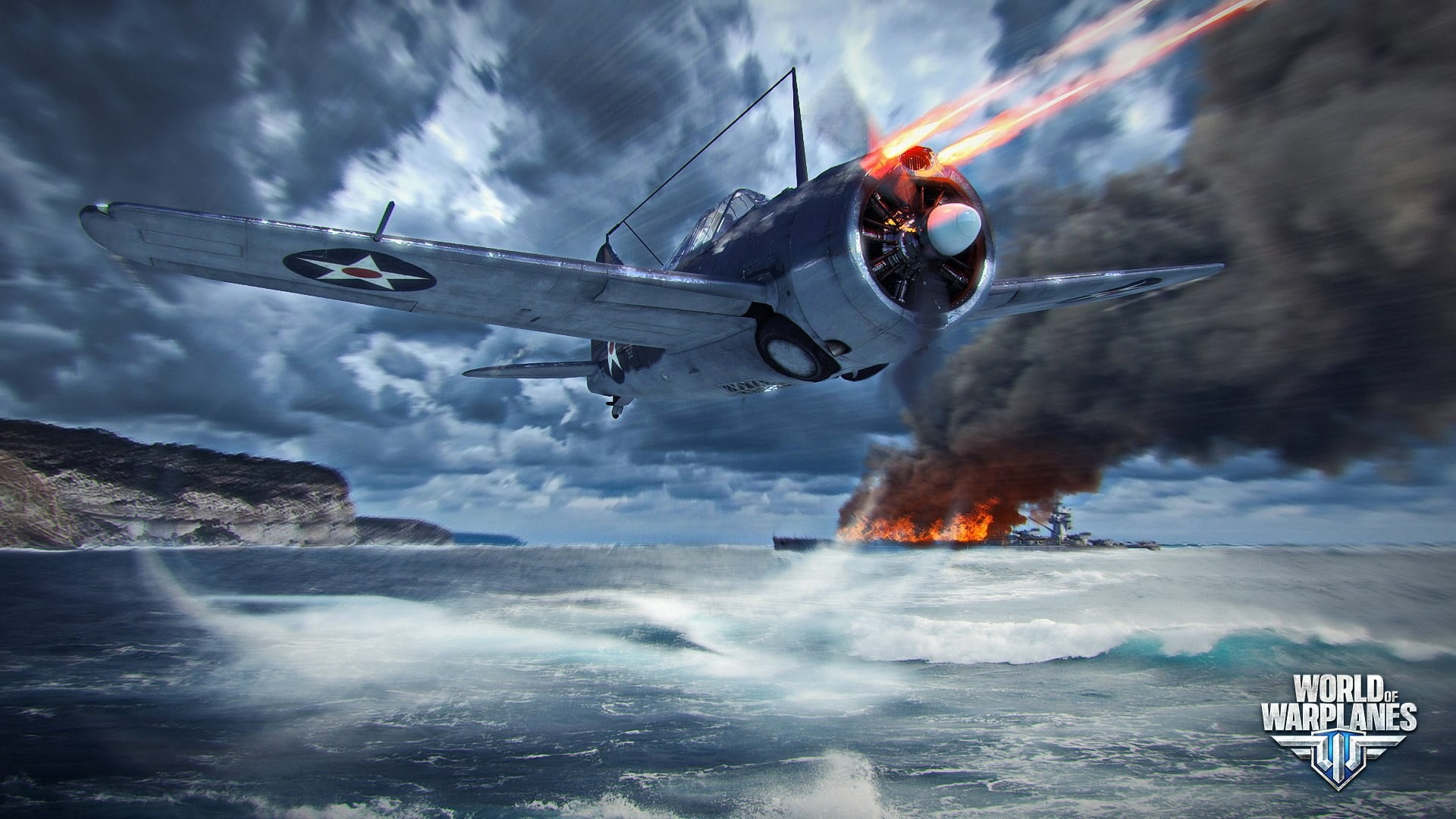 1080P, flying, flame, outdoors, environment, video games, nature, motion, white, smoke - physical structure, wargaming, World of Warplanes, transportation, HD Wallpaper