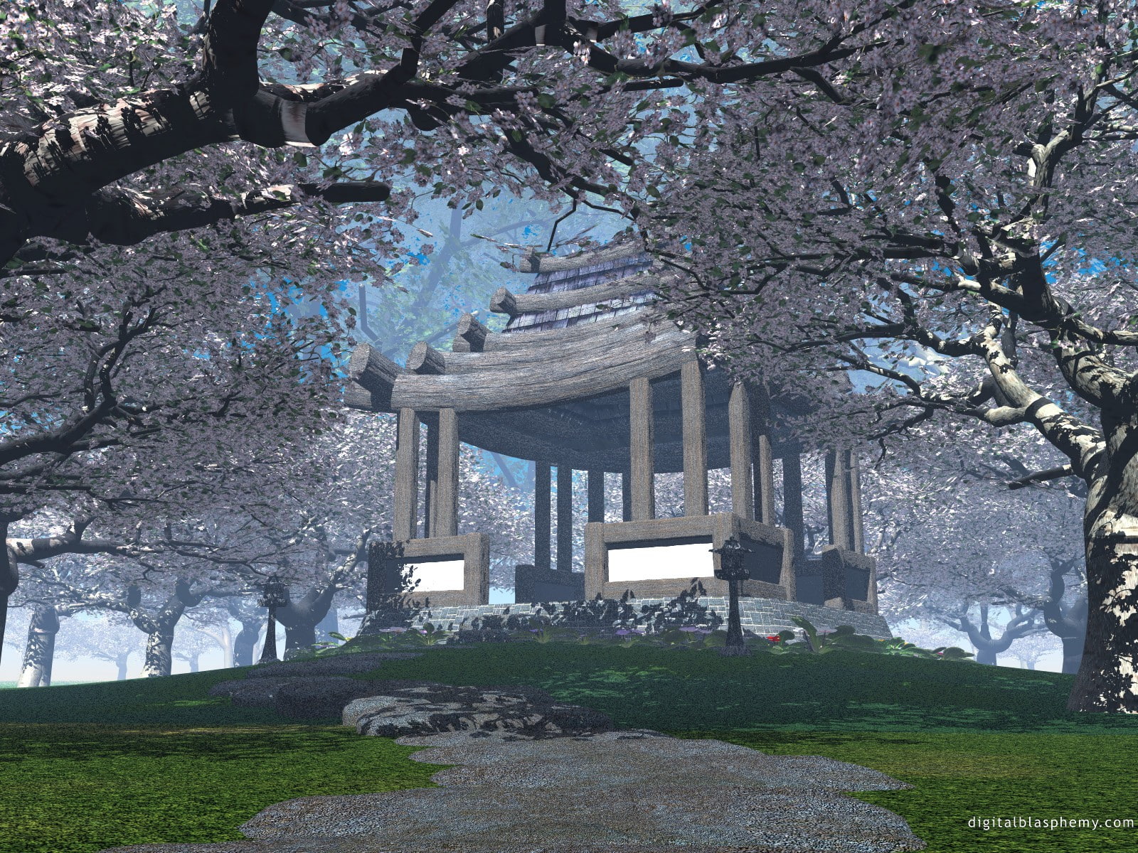 plant, growth, architecture, tree, flower, flowering plant, built structure, cherry blossom, cherry tree, branch, freshness, beauty in nature, no people, HD Wallpaper