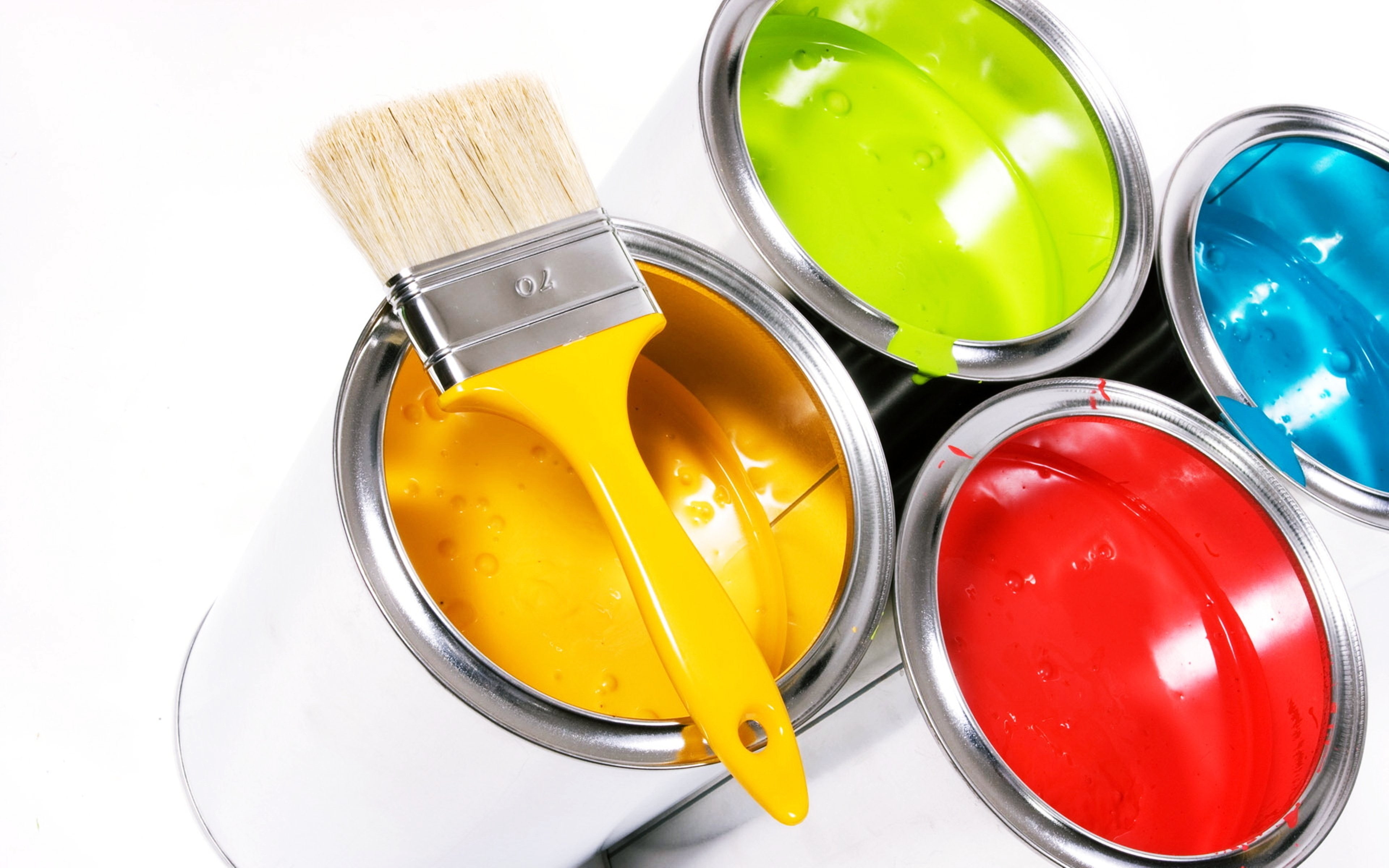 shape, shiny, painting, variation, Green, choice, high angle view, studio shot, yellow, cut out, Dyes, no people, Buckets, Daubing, white background, indoors, HD Wallpaper