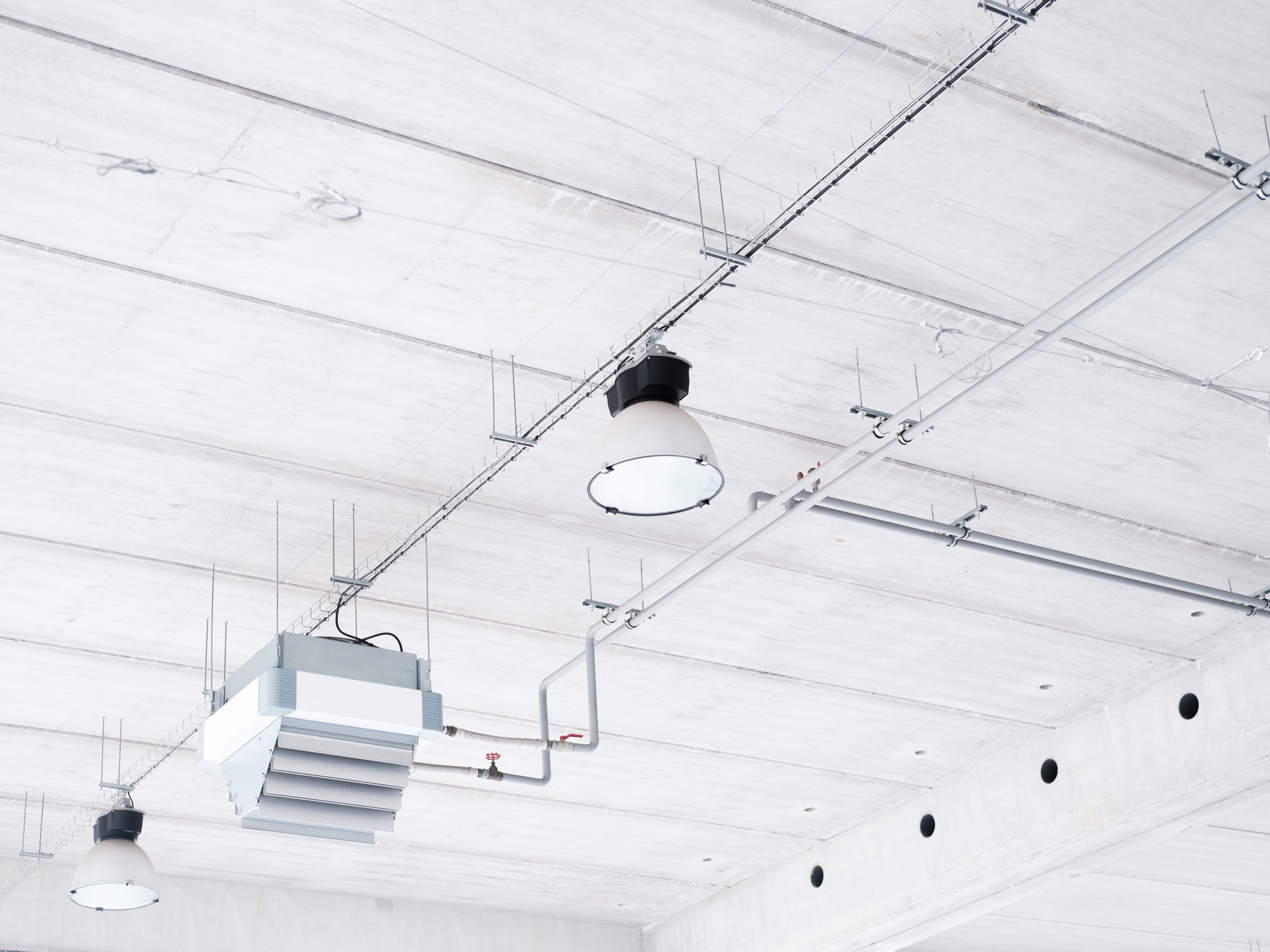 illuminated, projector, lighting equipment, electricity, no people, ceiling, heater, pendant, white color, tabletop, decoration, mold, concrete, simplicity, HD Wallpaper