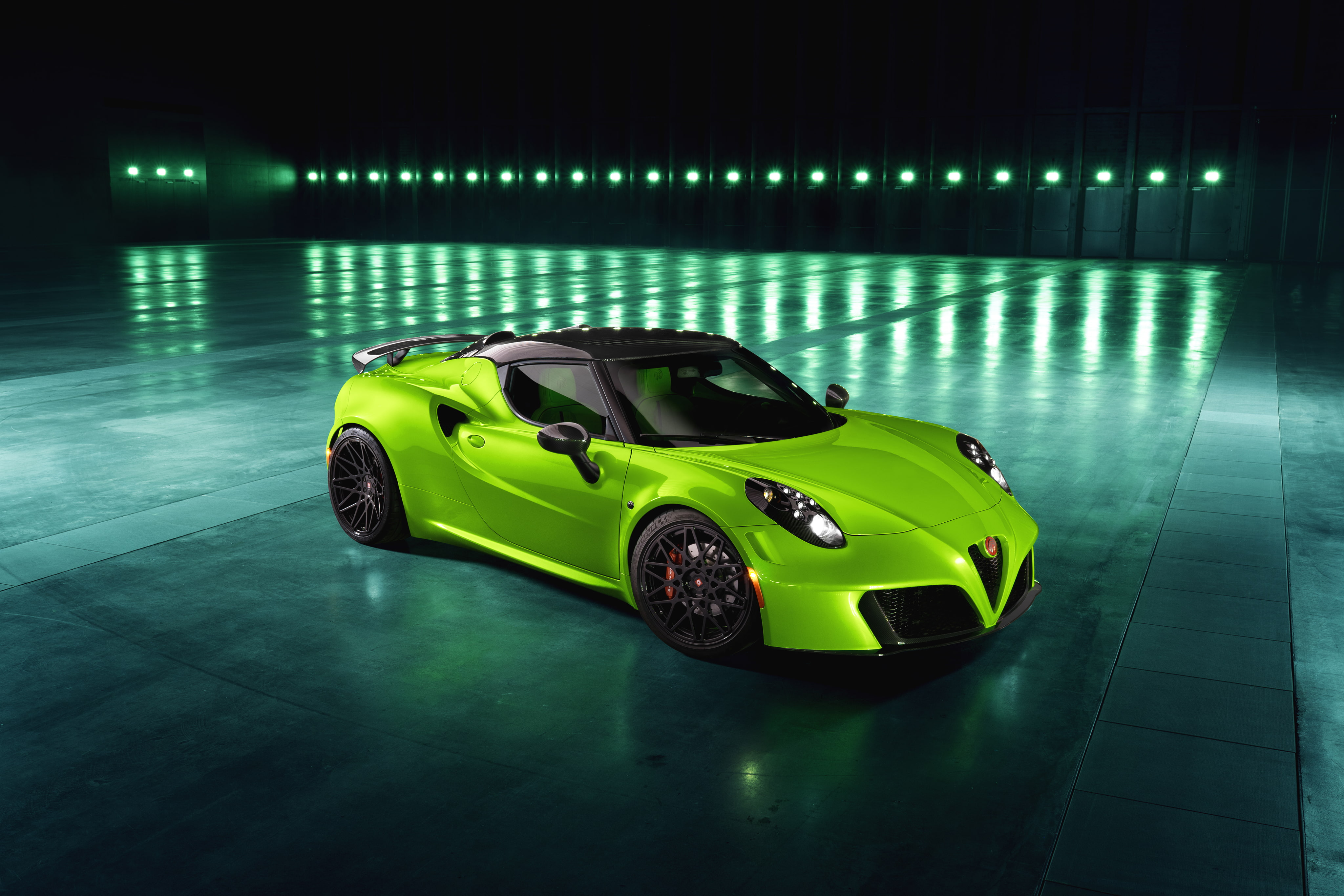4K, Green Arrow, 4K, Alfa Romeo 4C Centurion 007, 2018, Pogea Racing, HD Wallpaper
