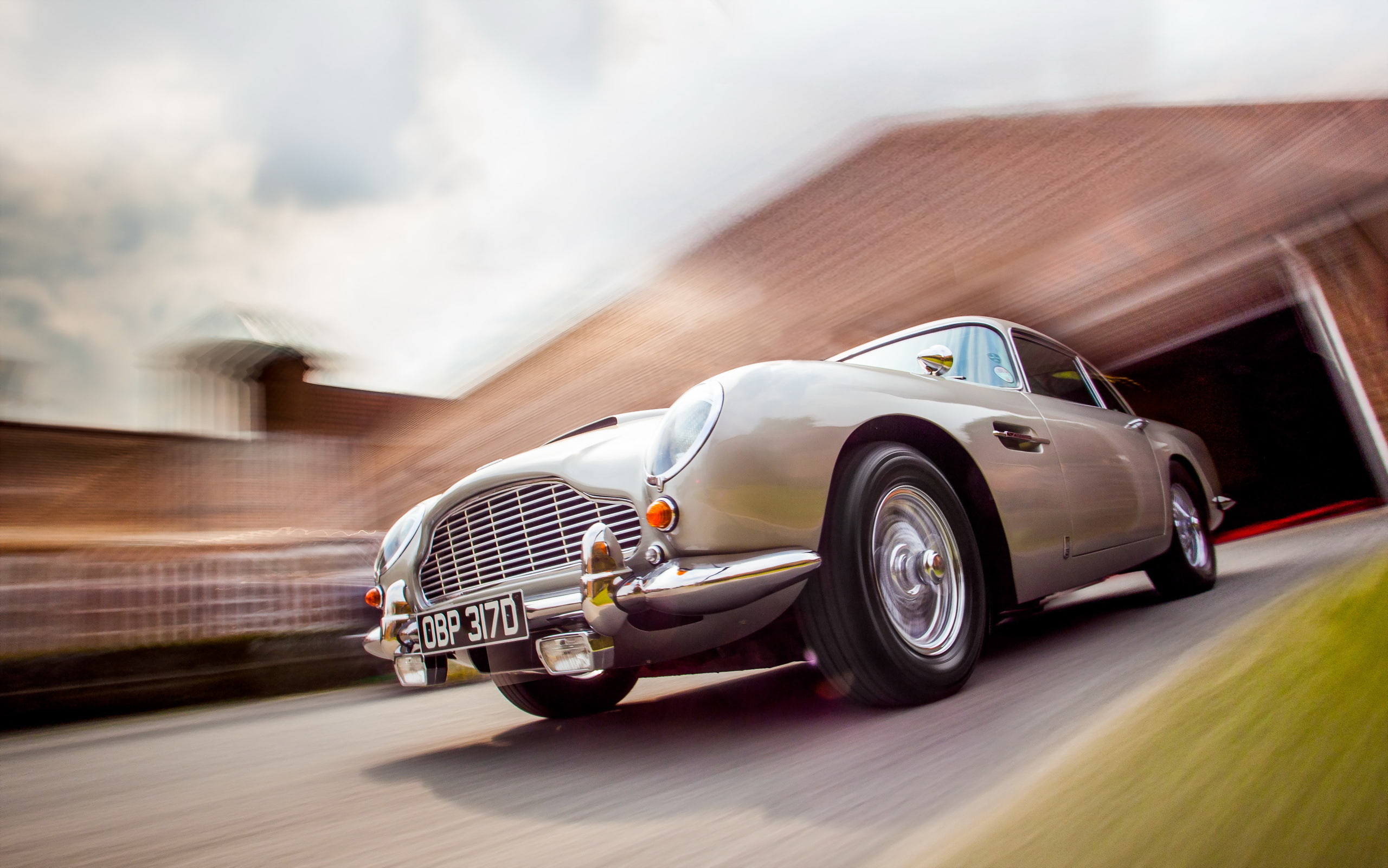 background, Aston Martin DB5, machine, 2K, HD Wallpaper