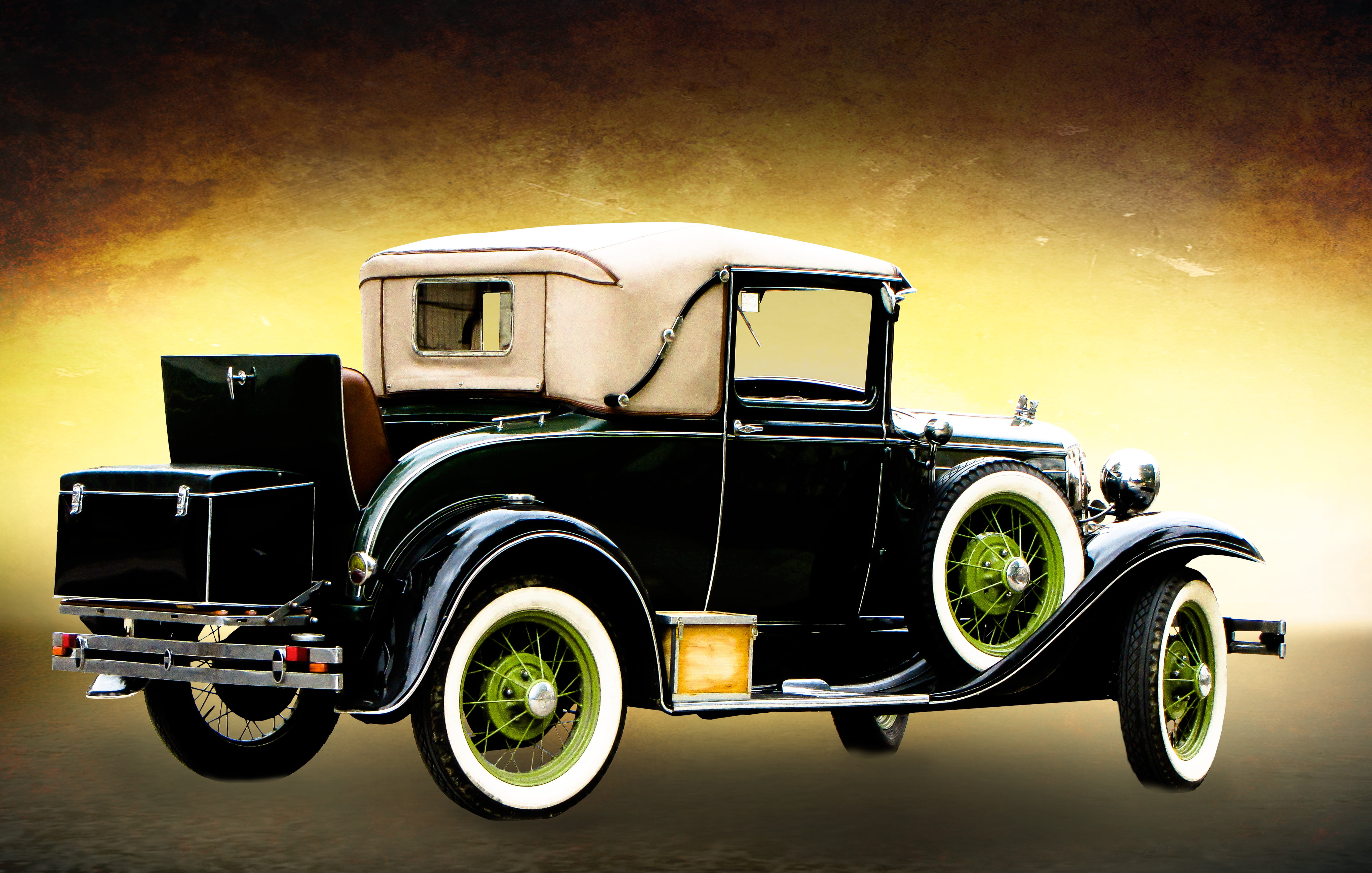 oldtimer, retro styled, black, vehicle, top, transportation, street, transport, classic, mode of transportation, rarity, wheels, old, land vehicle, auto, HD Wallpaper