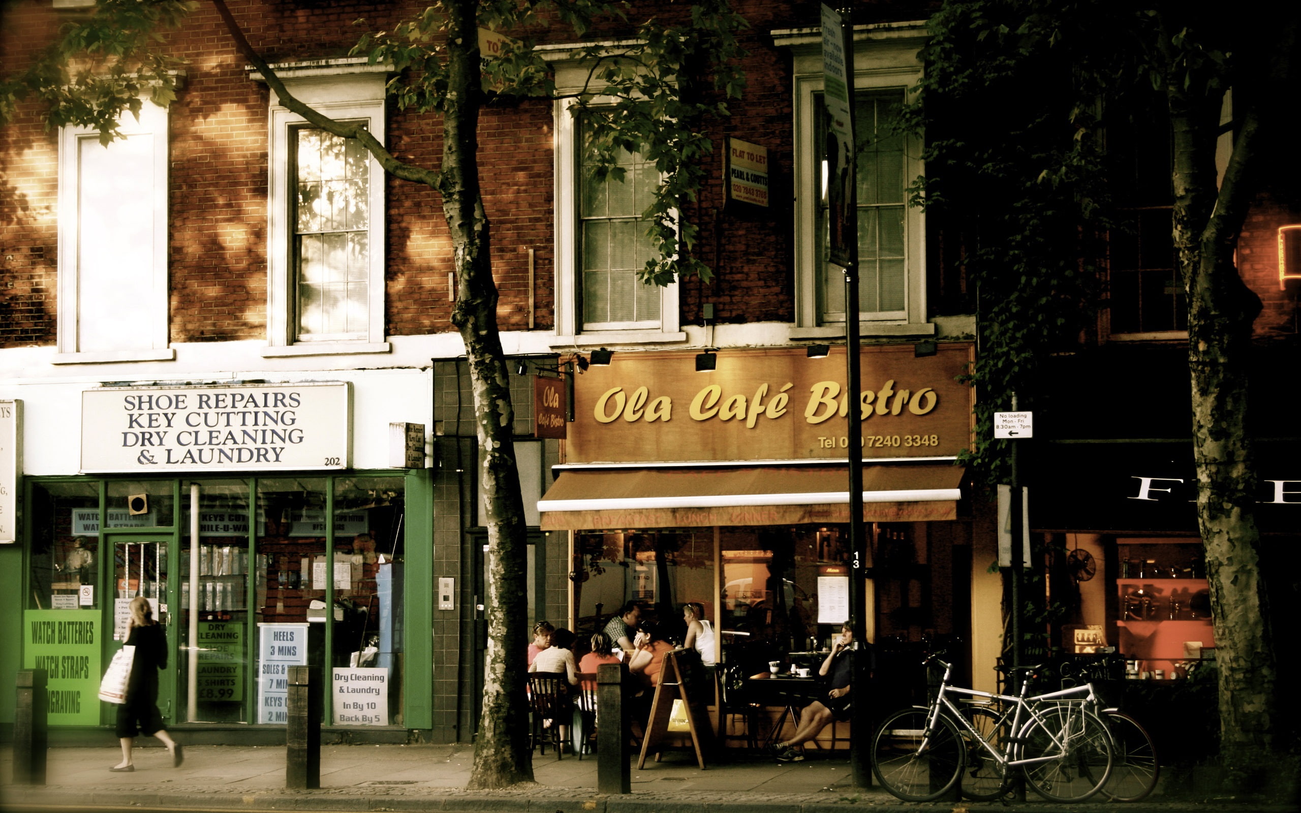 Street, Shop, Cafe, 2K, London, England, People, Travel, HD Wallpaper