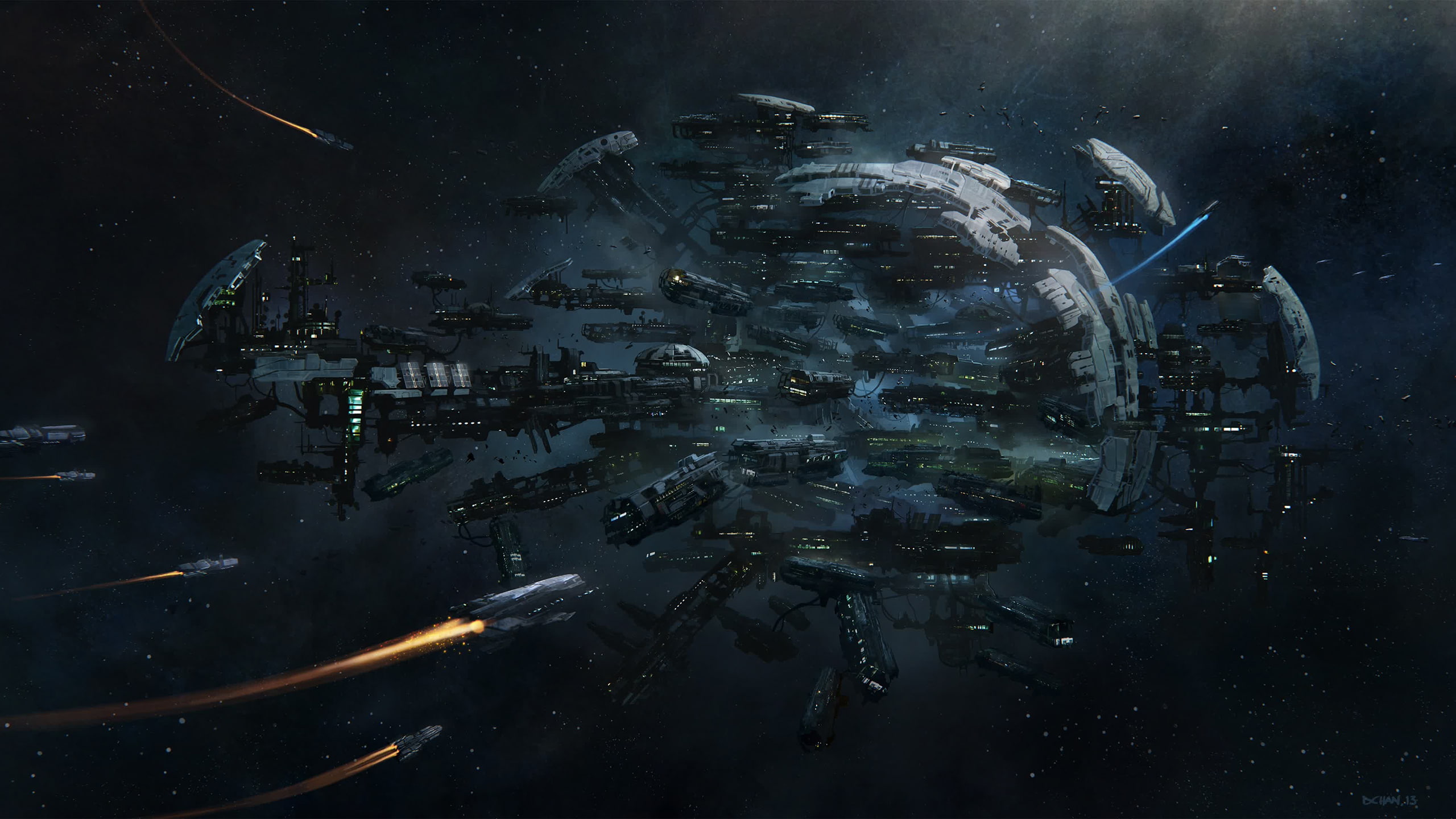 hd, spaceship, video games, citizen, stars, ship, star, 2K, poster, galaxy, battle, HD Wallpaper