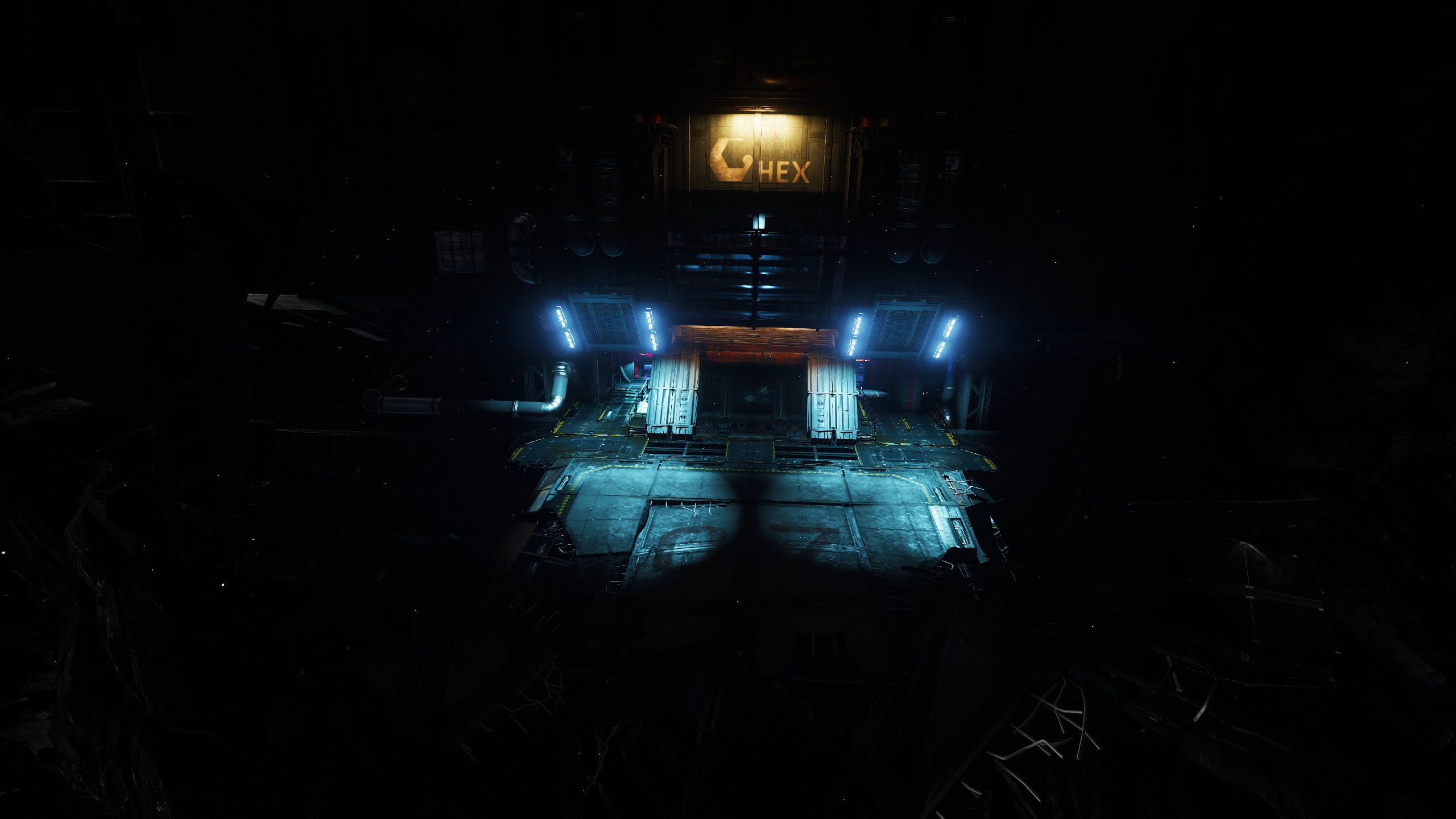 reflection, building, Star Citizen, architecture, no people, arts culture and entertainment, transportation, 2K, dark, copy space, mode of transportation, HD Wallpaper