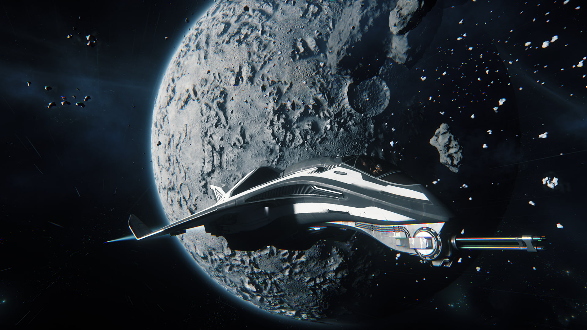 outdoors, close-up, beauty in nature, space, silver colored, Star Citizen, nature, dark, night, water, spoon, kitchen utensil, spaceship, Avenger, cold temperature, HD Wallpaper