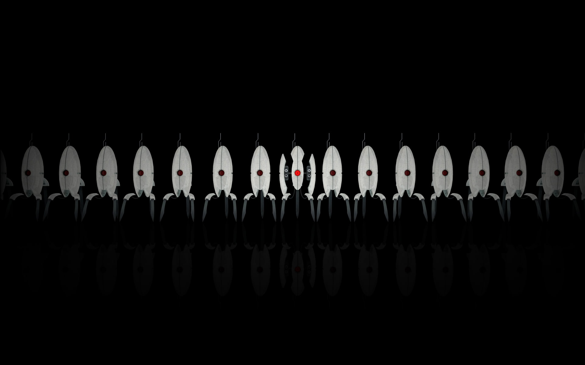 turrets, order, simple background, pattern, in a row, repetition, large group of objects, black background, still life, indoors, selective focus, variation, HD Wallpaper