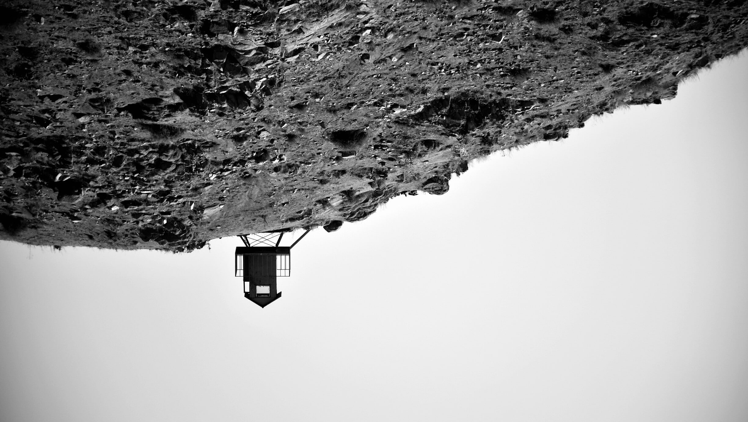 minimalism, monochrome, turrets, 1080P, soldier, HD Wallpaper