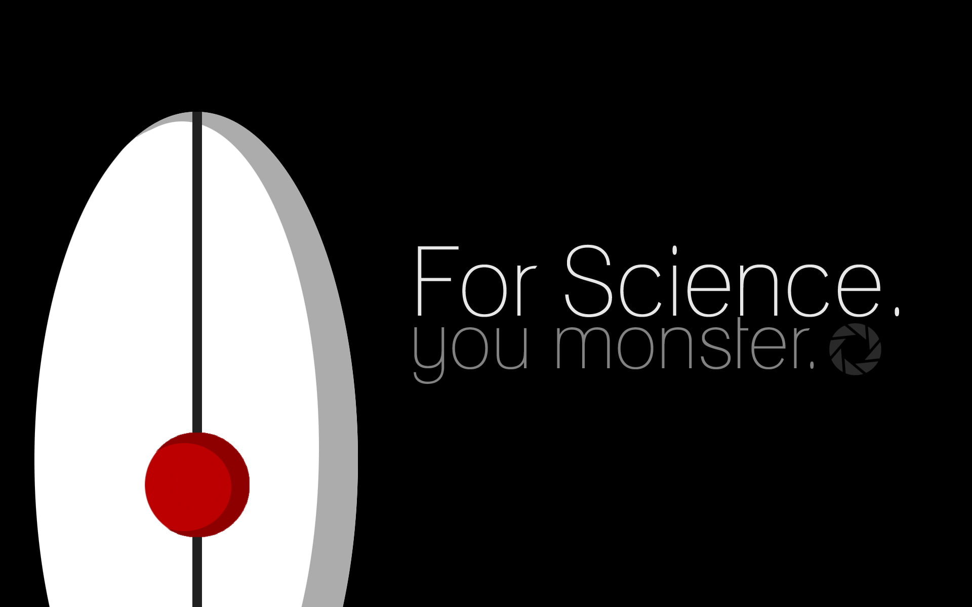hd, science, portal, turret, black, video games, 1080P, HD Wallpaper
