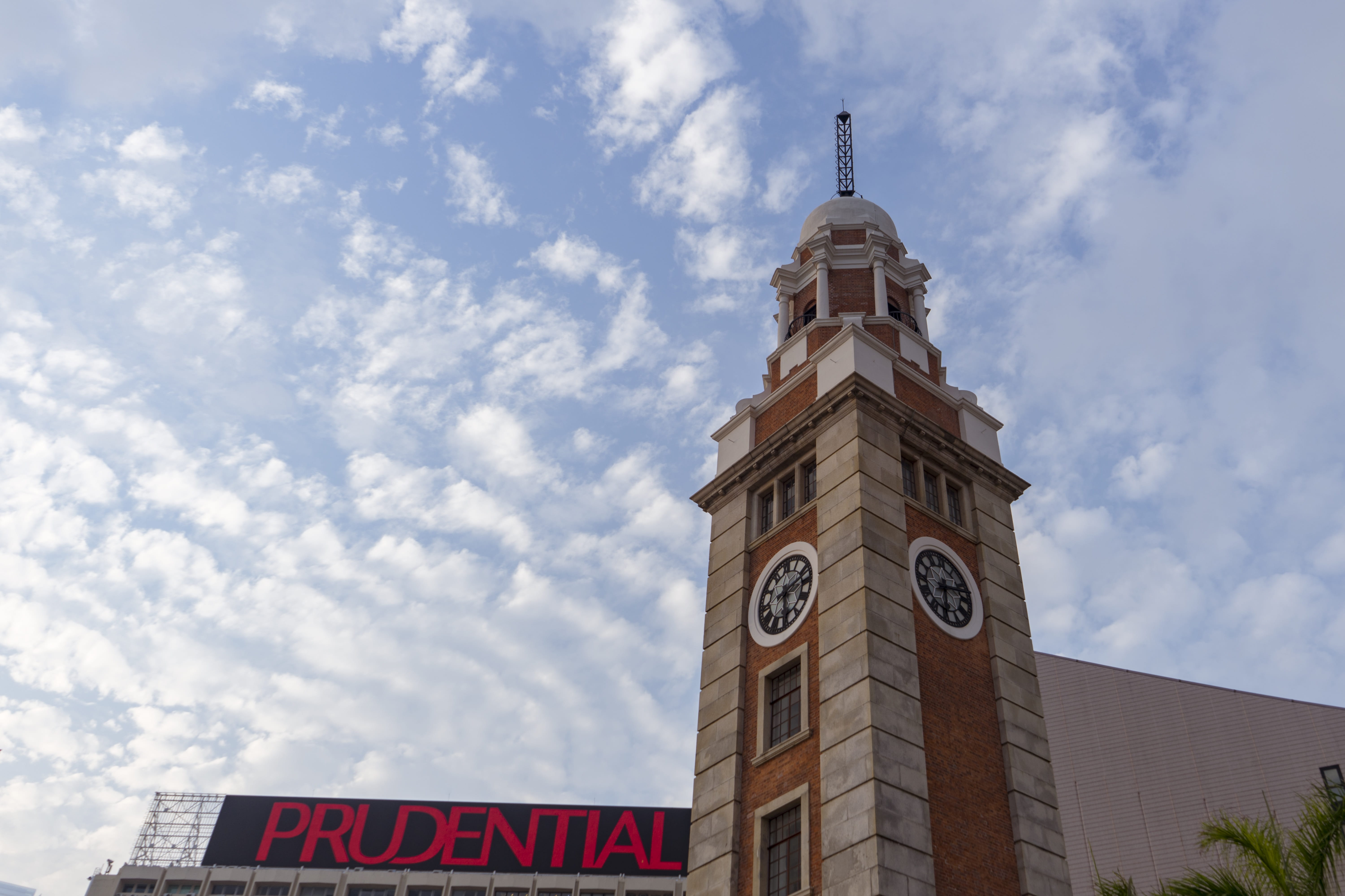 nostalgia, outdoors, positive, retro, artistic conception, cloud, old, low angle view, station, high, no people, western script, hong kong victoria harbour, HD Wallpaper