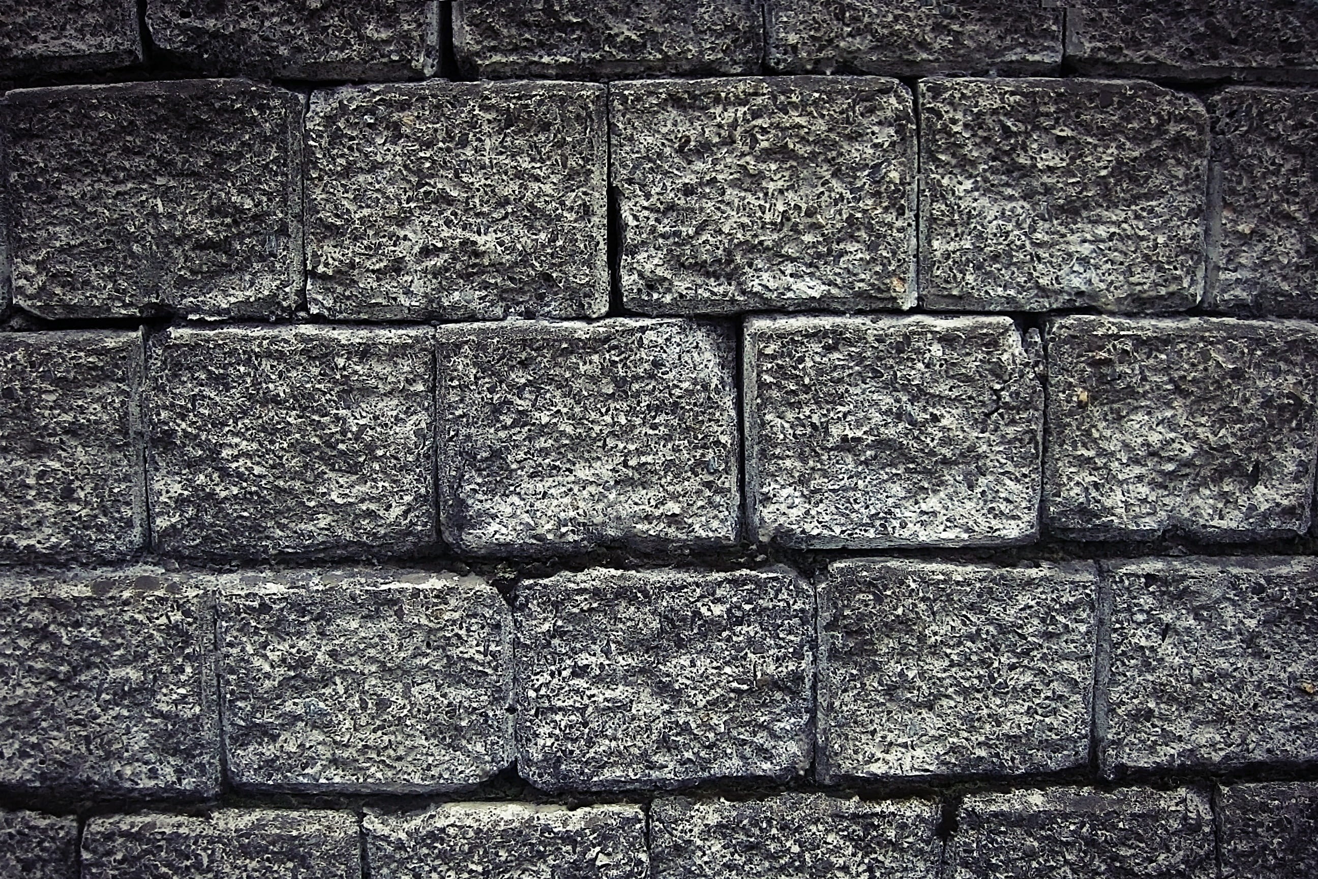 rough, black Color, White, relief, stone wall, shape, gray, Wall, solid, concrete, brick, wall - Building Feature, material, outdoors, footpath, textured, HD Wallpaper