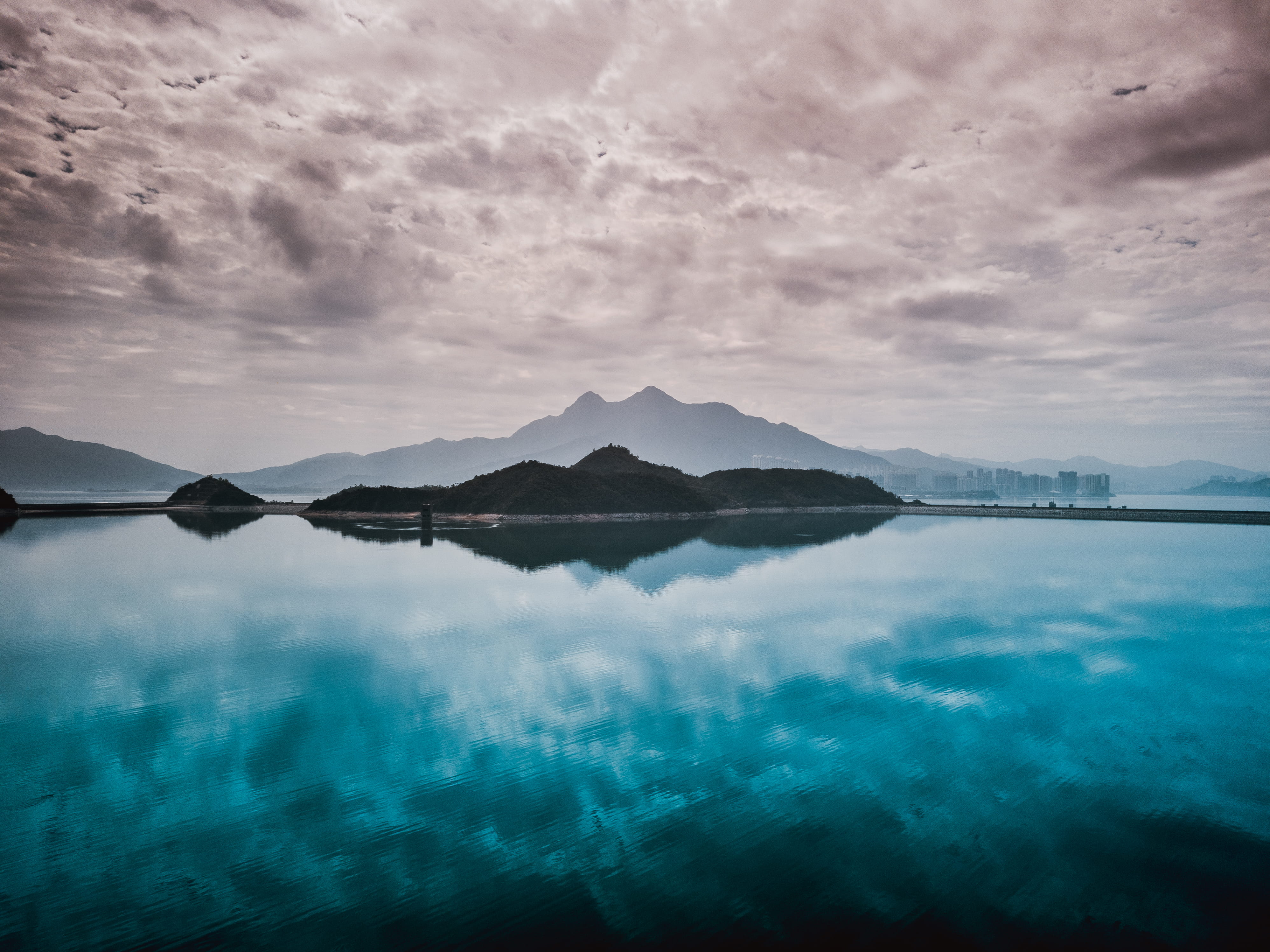 promontory, sea, landscape, lake, mountain, water, beach, turquoise colored, sky, non-urban scene, land, beauty in nature, lagoon, shuen wan, body, day, HD Wallpaper
