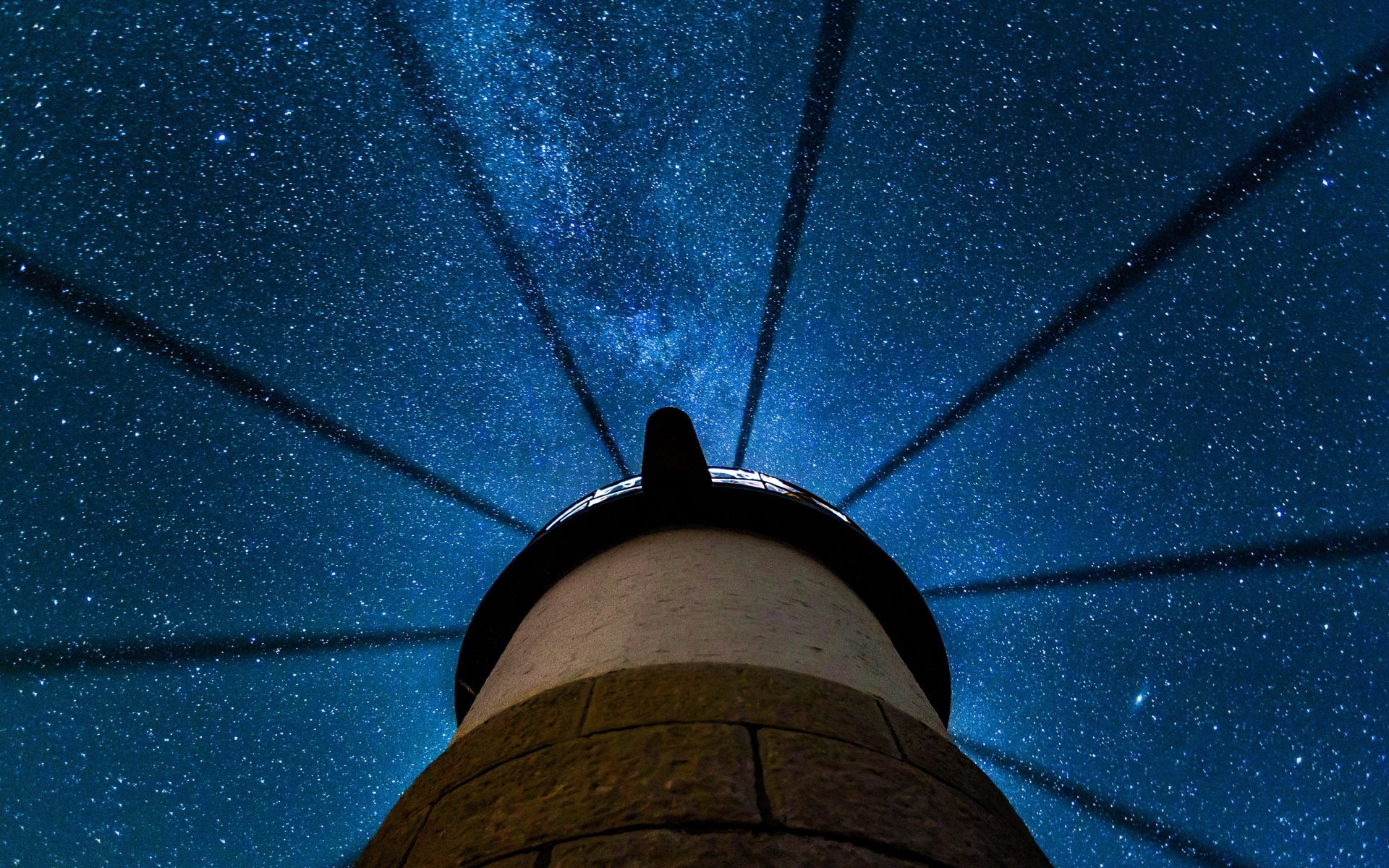 Beautiful, 1080P, USA, Lighthouse, Stars, Maine, Night, Clyde, HD Wallpaper