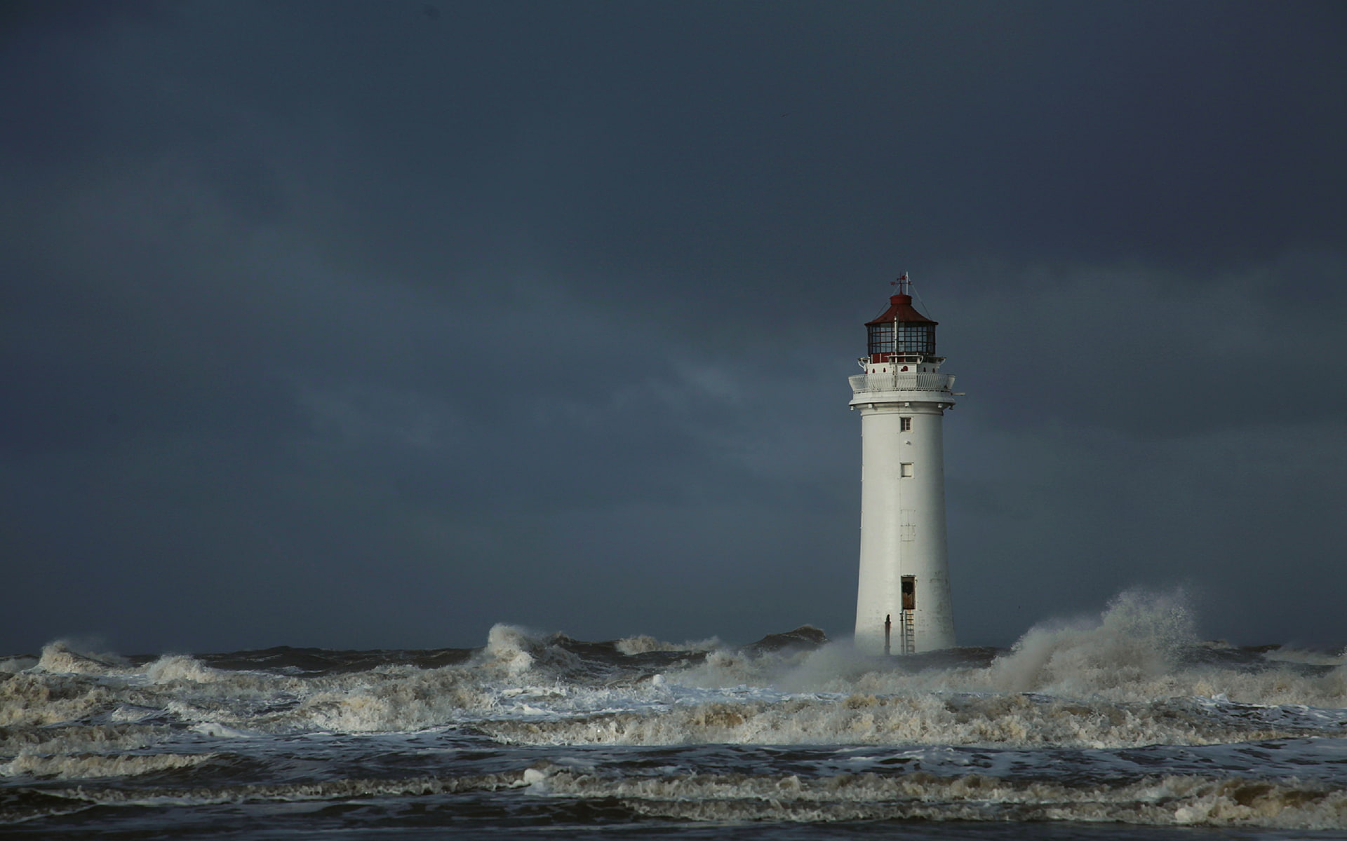 1080P, lighthouse, ocean, hd, nature, HD Wallpaper