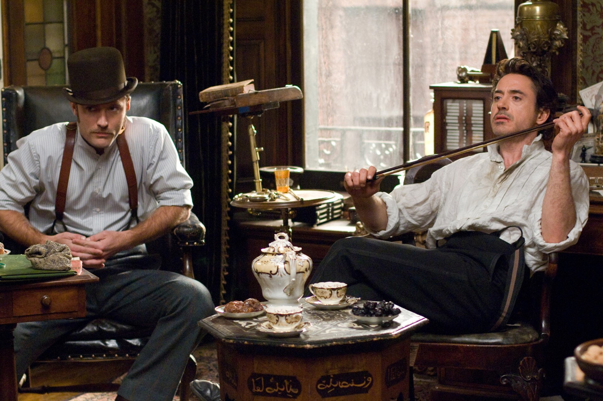 Robert Downey Jr., Sherlock Holmes, Jude Law, 1080P, HD Wallpaper