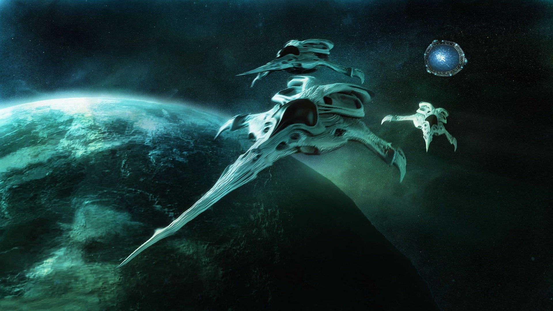 1080P, Stargate Atlantis, Stargate, Wraith, HD Wallpaper