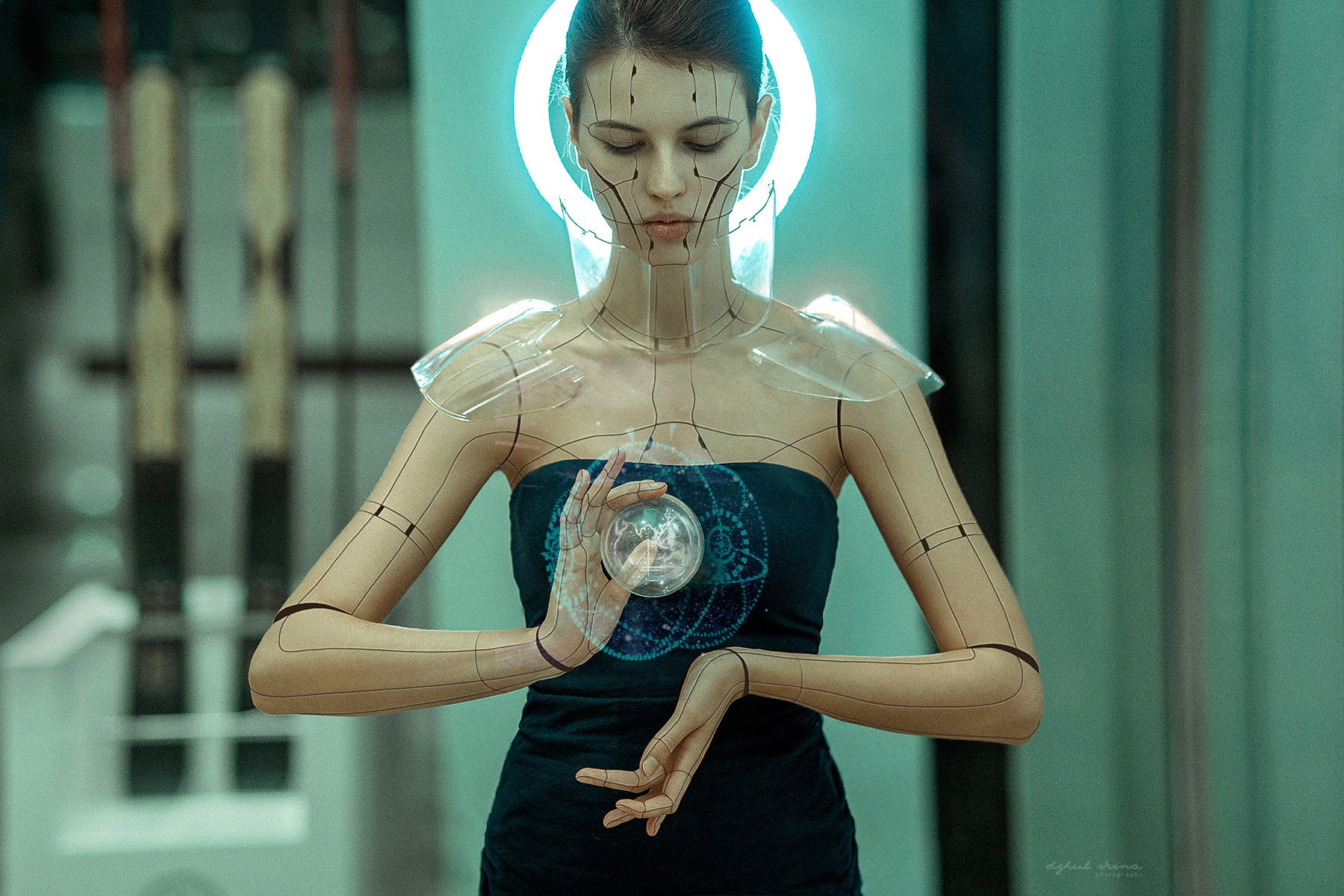 photo manipulation, 720P, Gynoid, 500px, Irina Dzhul, robot, HD Wallpaper