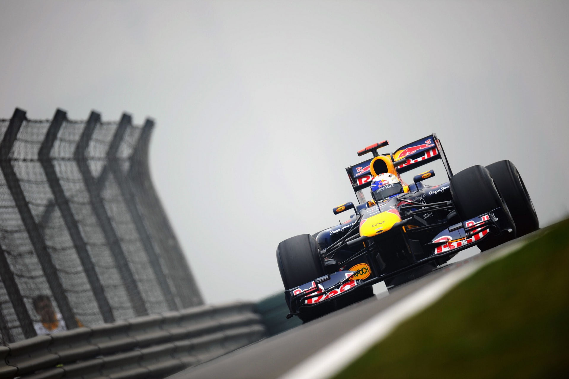The car, Formula-1, Circuit, 2011, The Pit Lane, Sport, Photo, f, Renault, International, 1080P, yellow, black, Red Bull, Shanghai International Circuit, HD Wallpaper