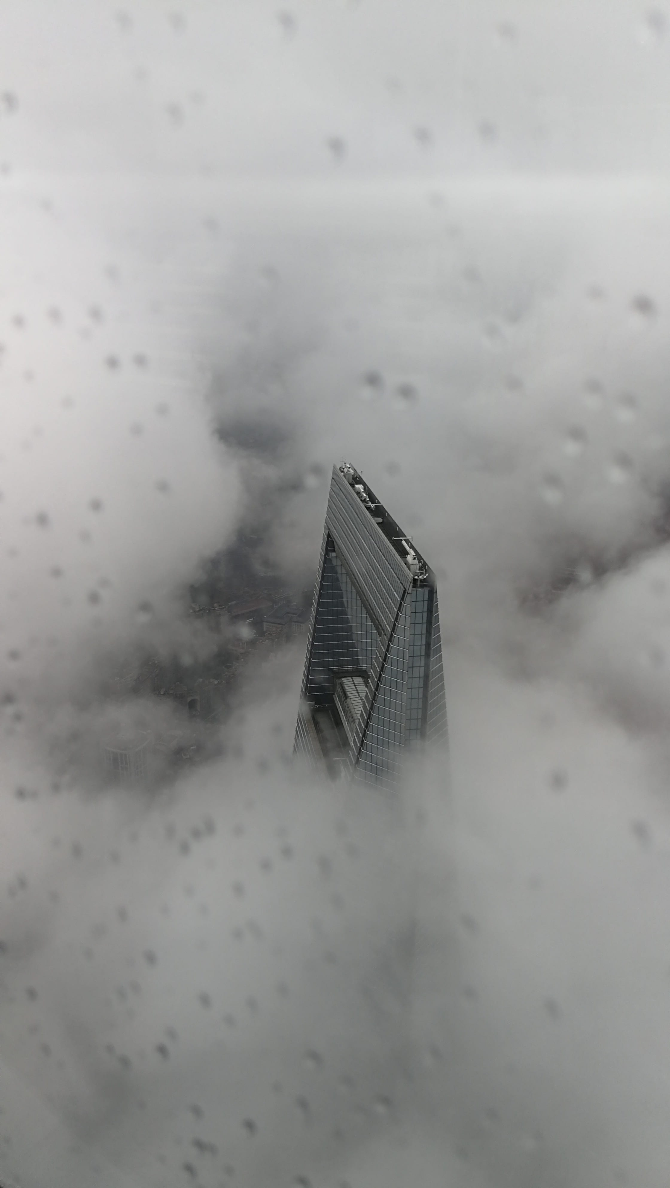 cloud - sky, mist, outdoors, frozen, reflection, cloud, sky, glass - material, financial, cold temperature, tranquility, day, beauty in nature, nature, Phone HD Wallpaper
