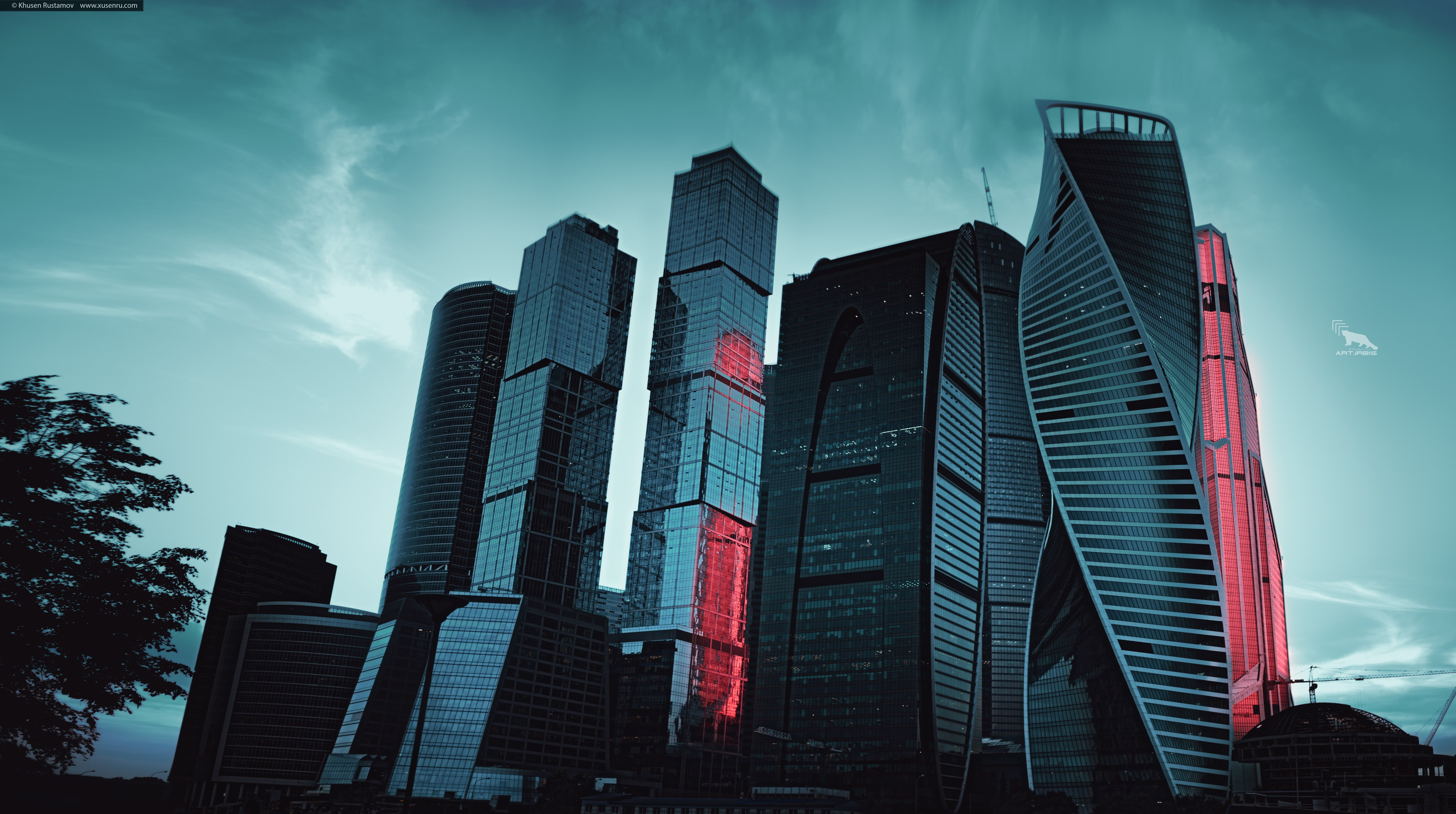 city, moscow city 2017, moscow, art.irbis production, production, 2017, khusen rustamov, Europe, megalopolis, 8K, irbis, art, xusenru, Architecture, Skyscrapers, HD Wallpaper