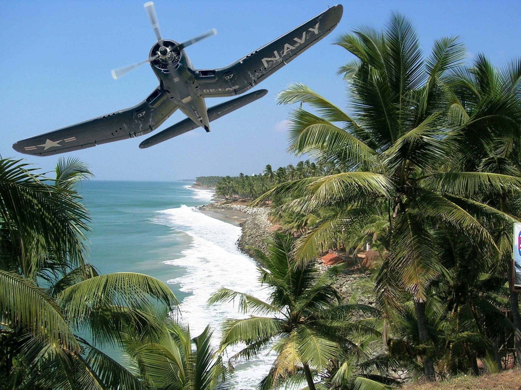 1080P, vought f4u corsair, HD Wallpaper